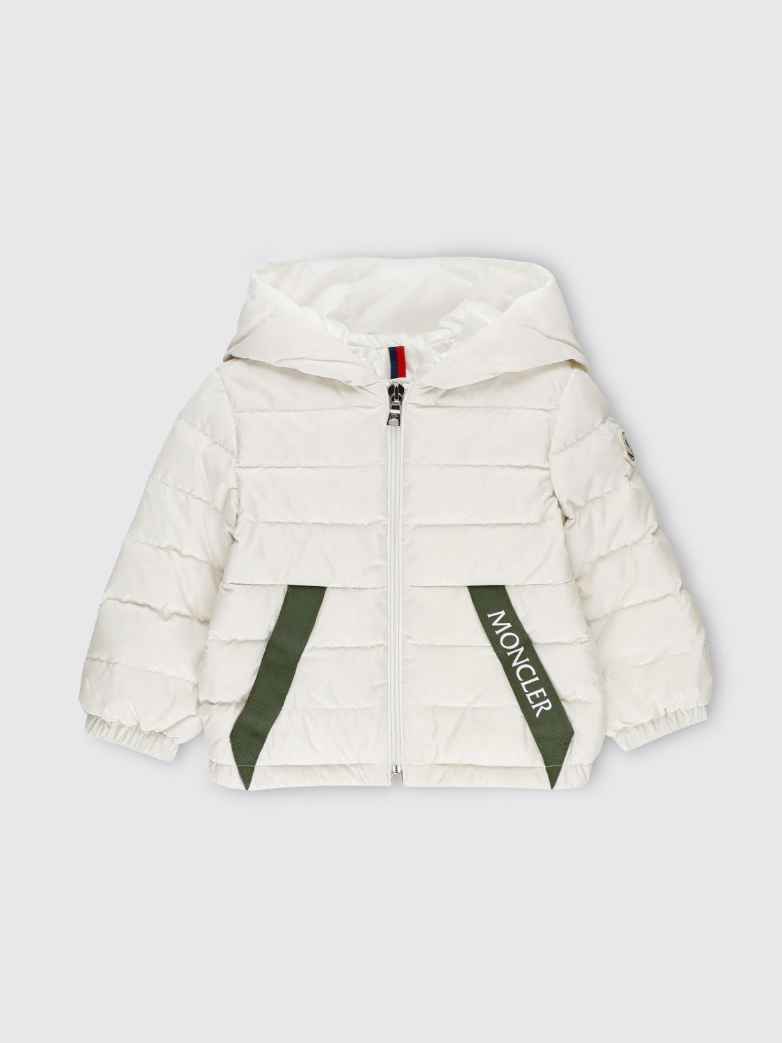 Shop Moncler Jacket  Kids Color White