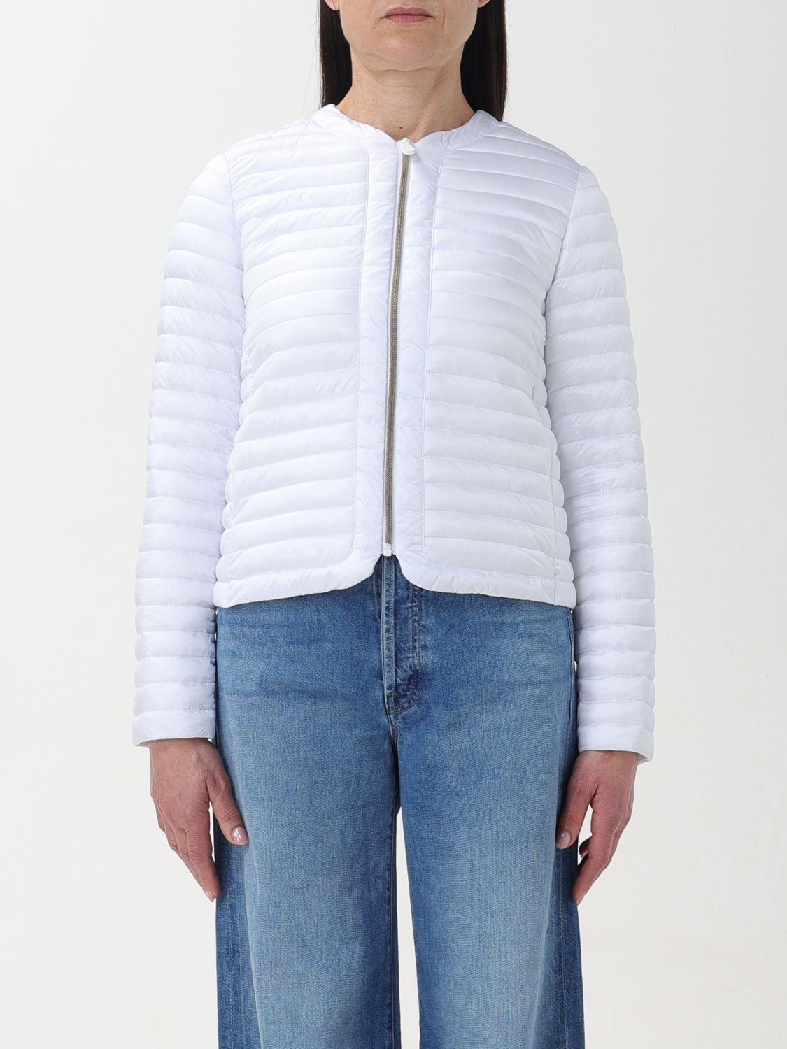 Shop Save The Duck Jacket  Woman Color White