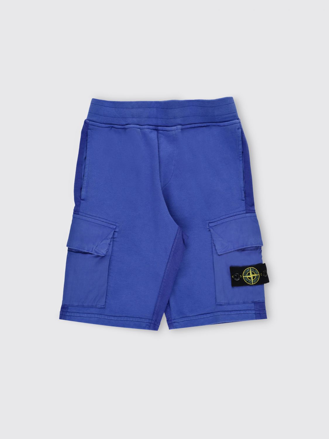 Stone Island Junior Shorts  Kids Color Blue