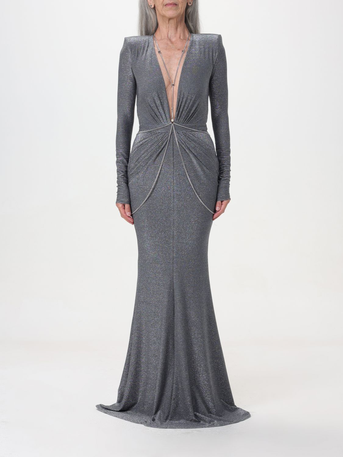 Elisabetta Franchi Dress  Woman Colour Grey