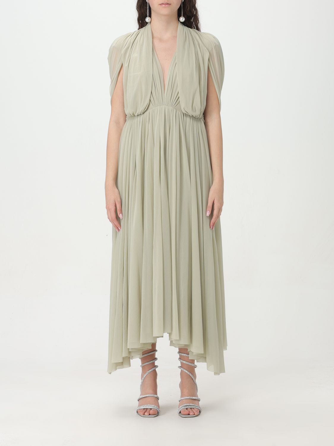 Shop Philosophy Di Lorenzo Serafini Dress  Woman Color Grey