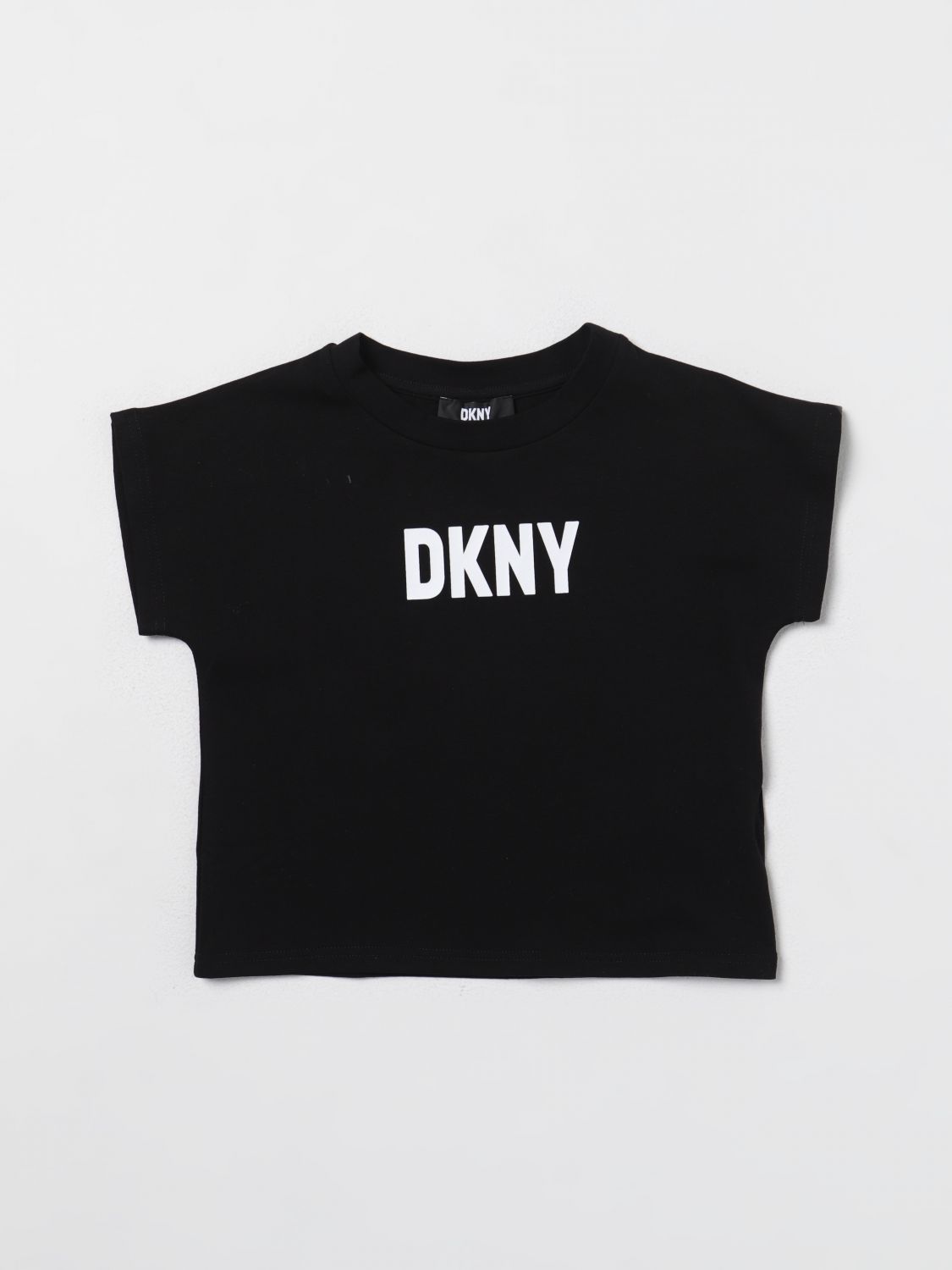 Shop Dkny T-shirt  Kids Color Black