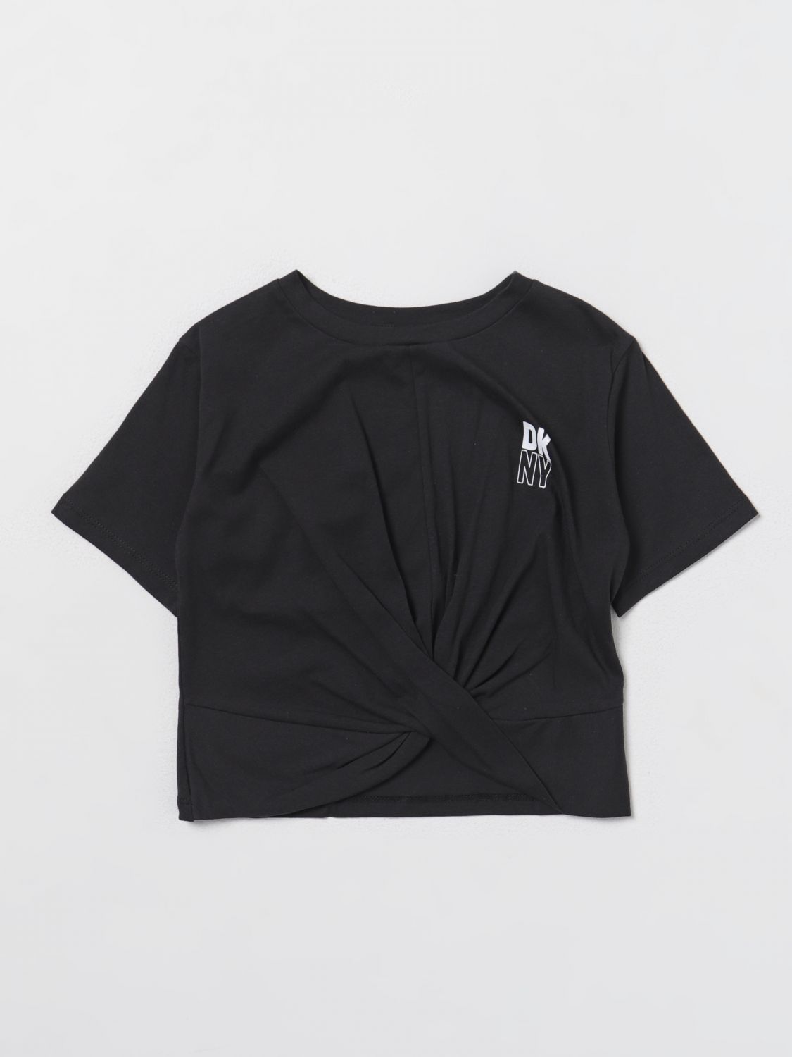 Shop Dkny T-shirt  Kids Color Black