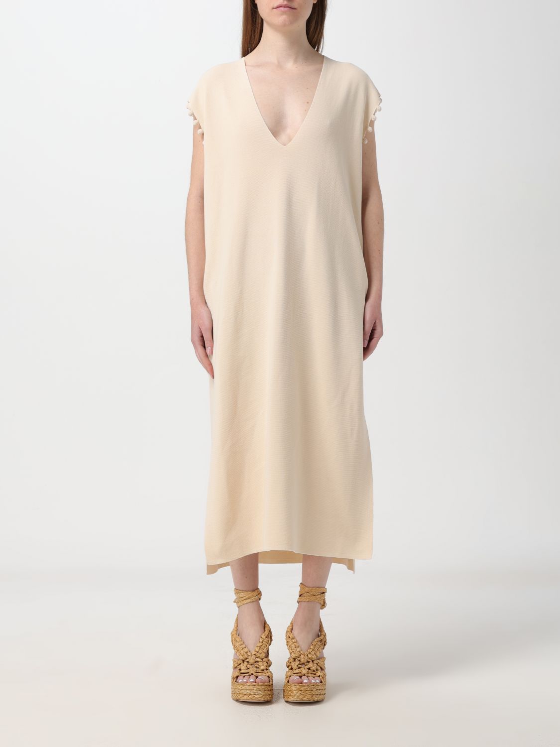 Shop Max Mara Dress  Woman Color Cream