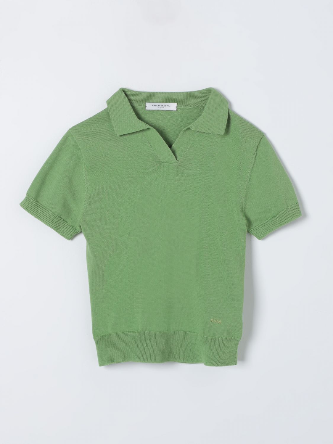 Shop Paolo Pecora Sweater  Kids Color Green