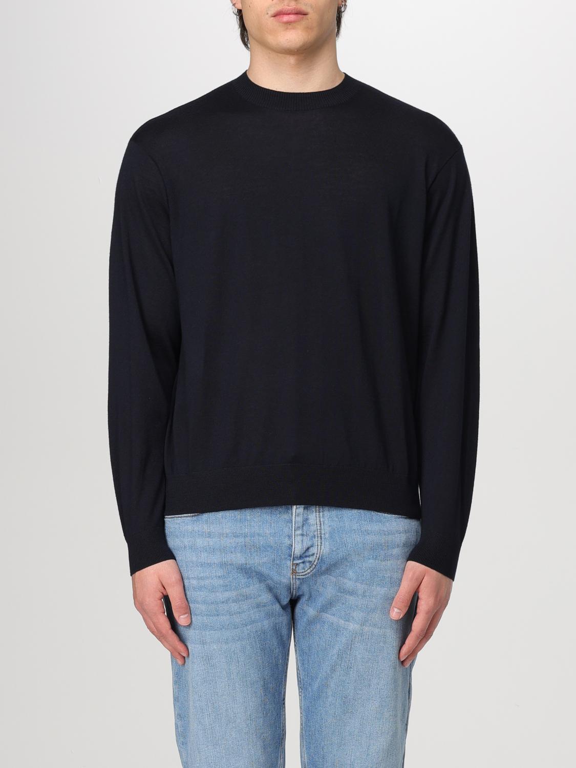 Emporio Armani Sweater Men Color Blue In Blue