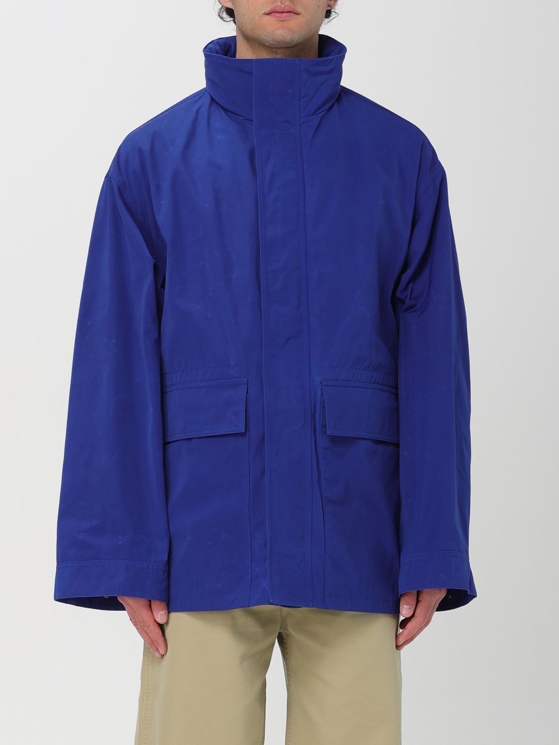 Shop Burberry Jacket  Men Color Blue