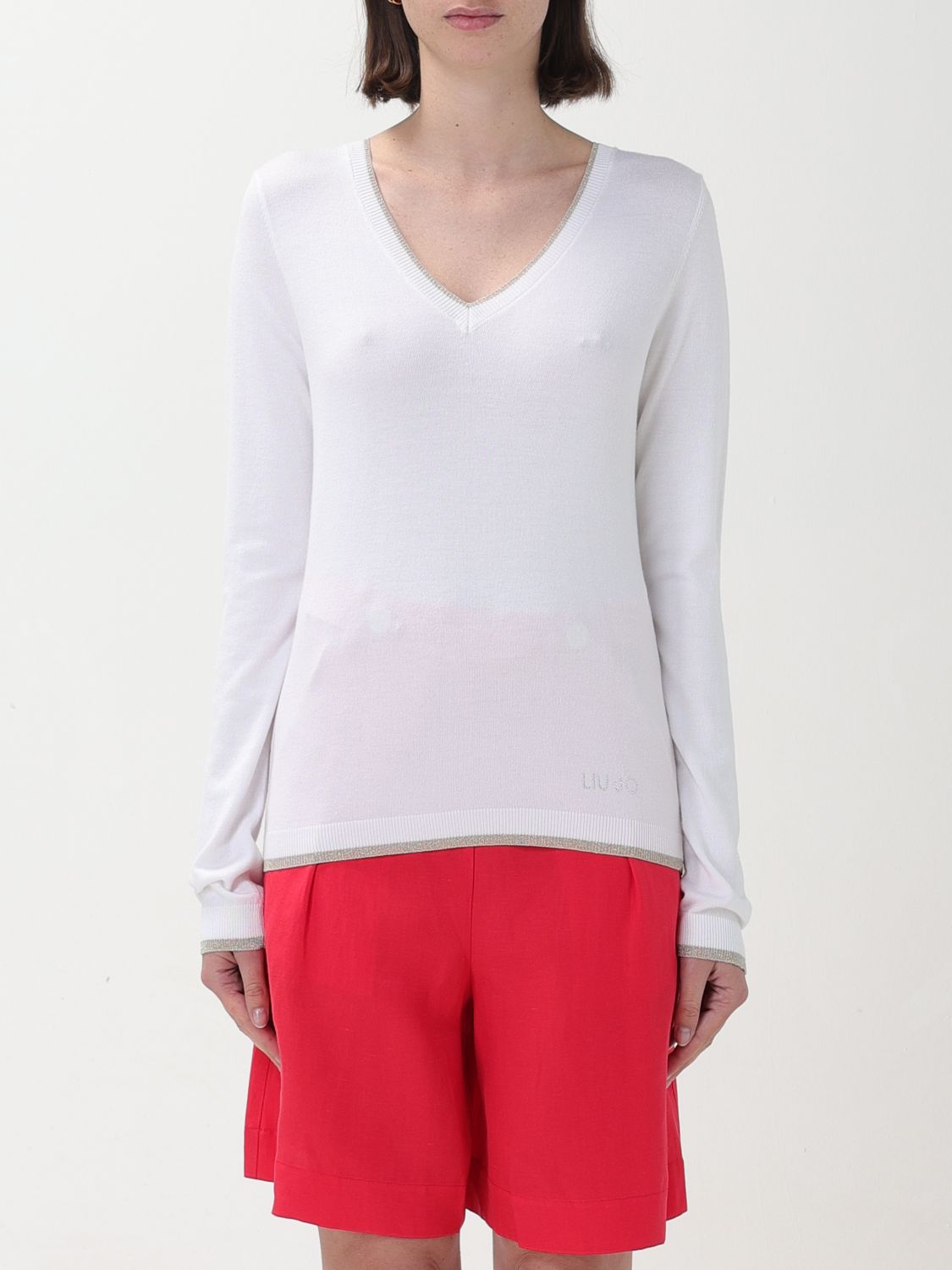 Shop Liu •jo Sweater Liu Jo Woman Color White