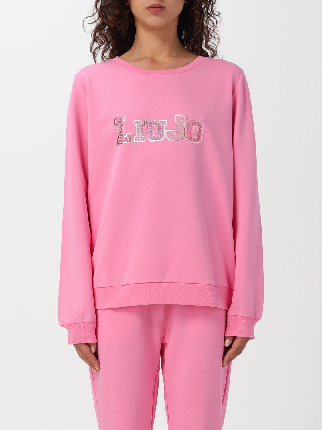 Shop Liu •jo Sweatshirt Liu Jo Woman Color Pink