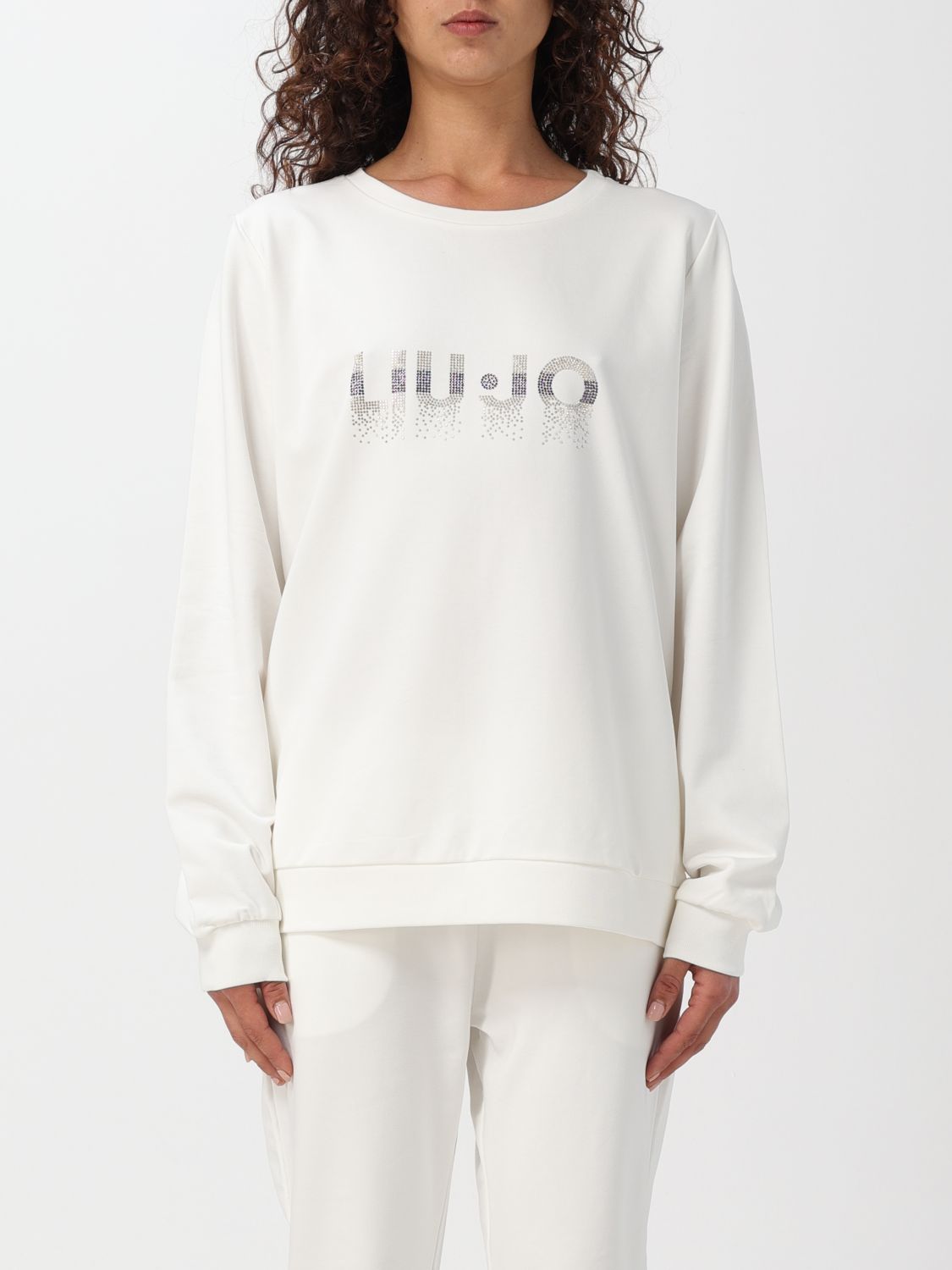 Shop Liu •jo Sweatshirt Liu Jo Woman Color Beige