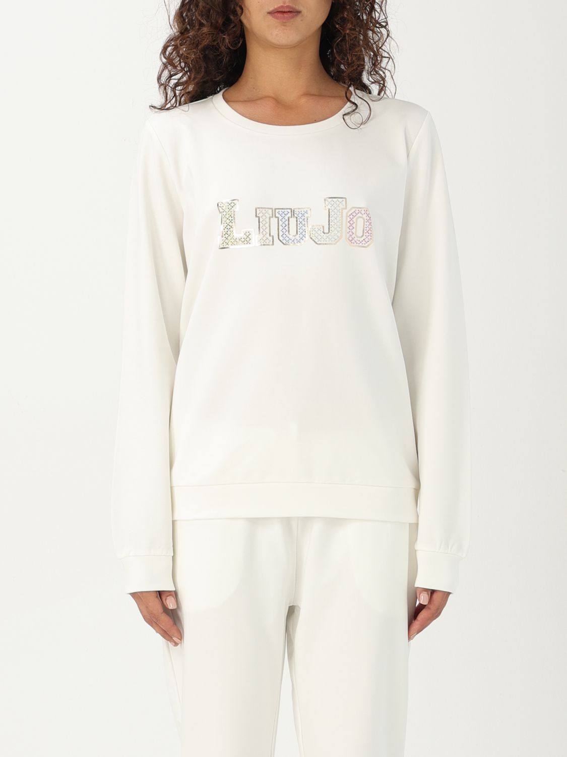 Shop Liu •jo Sweatshirt Liu Jo Woman Color Ivory