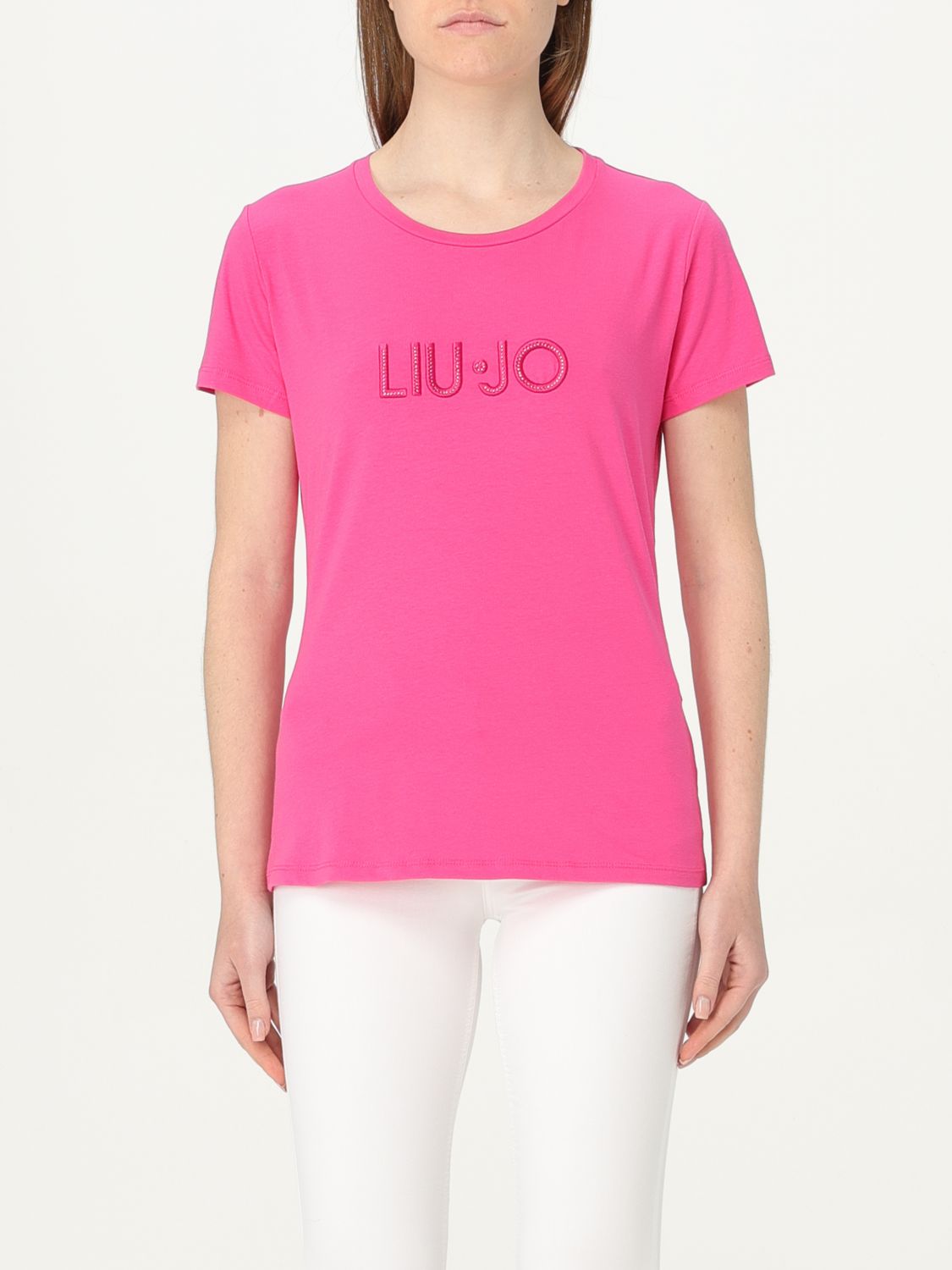 Shop Liu •jo T-shirt Liu Jo Woman Color Pink
