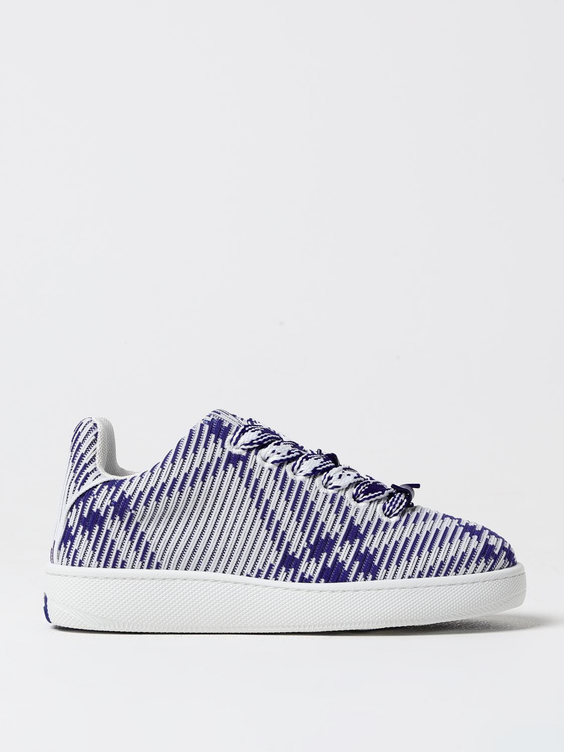 Shop Burberry Sneakers  Men Color Blue In 蓝色