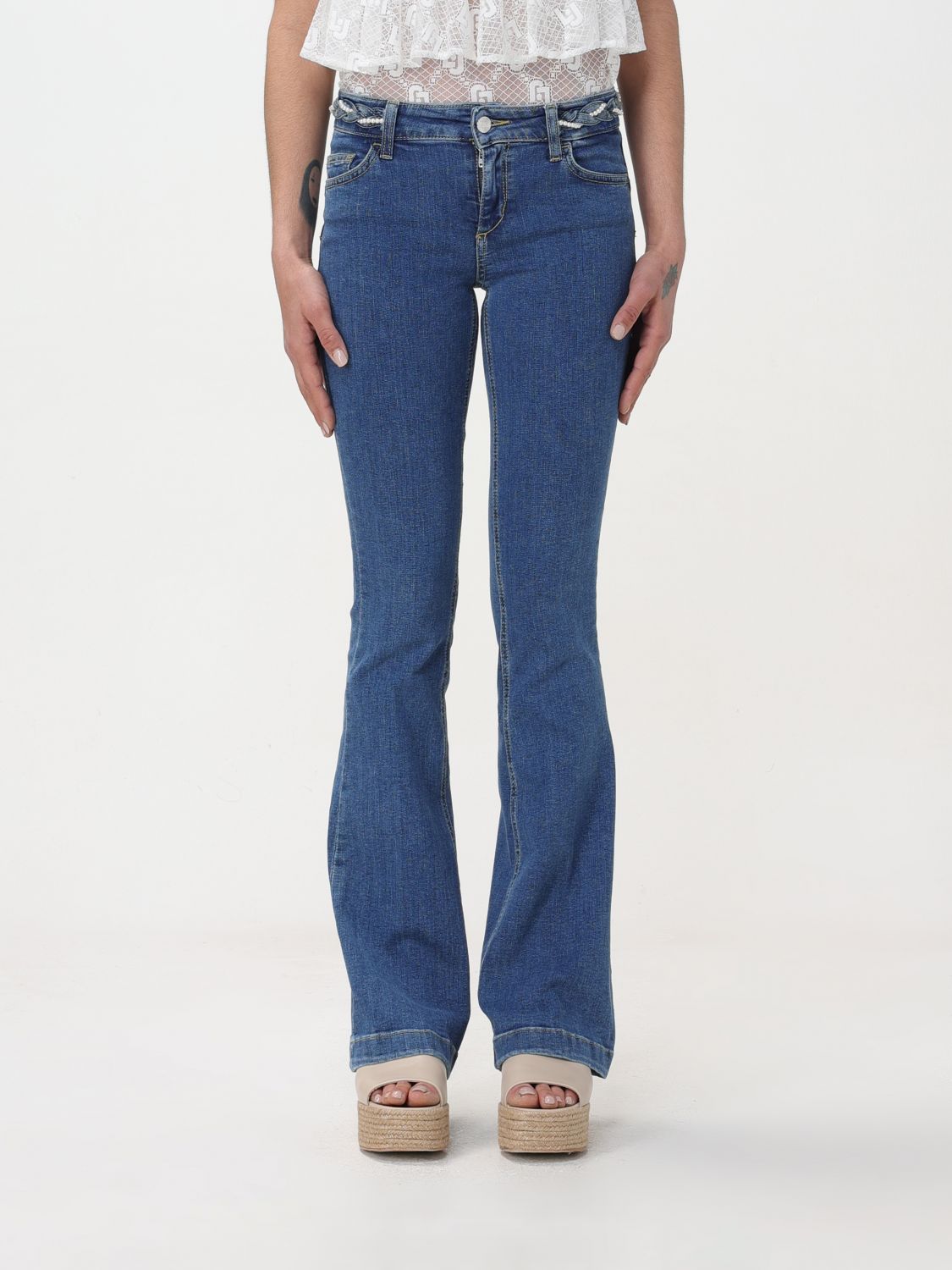 Shop Liu •jo Jeans Liu Jo Woman Color Denim