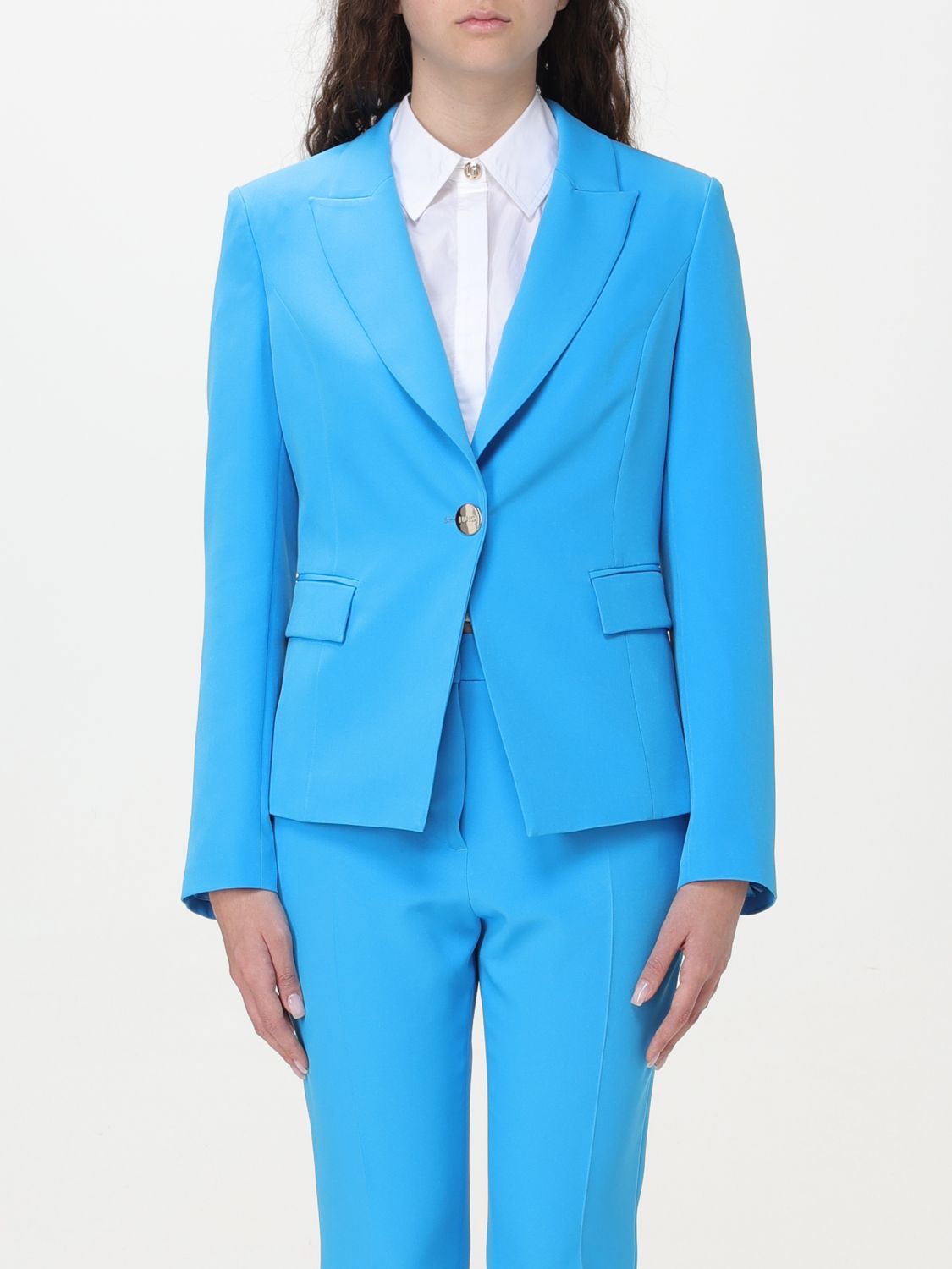 Liu •jo Jacket Liu Jo Woman Color Gnawed Blue