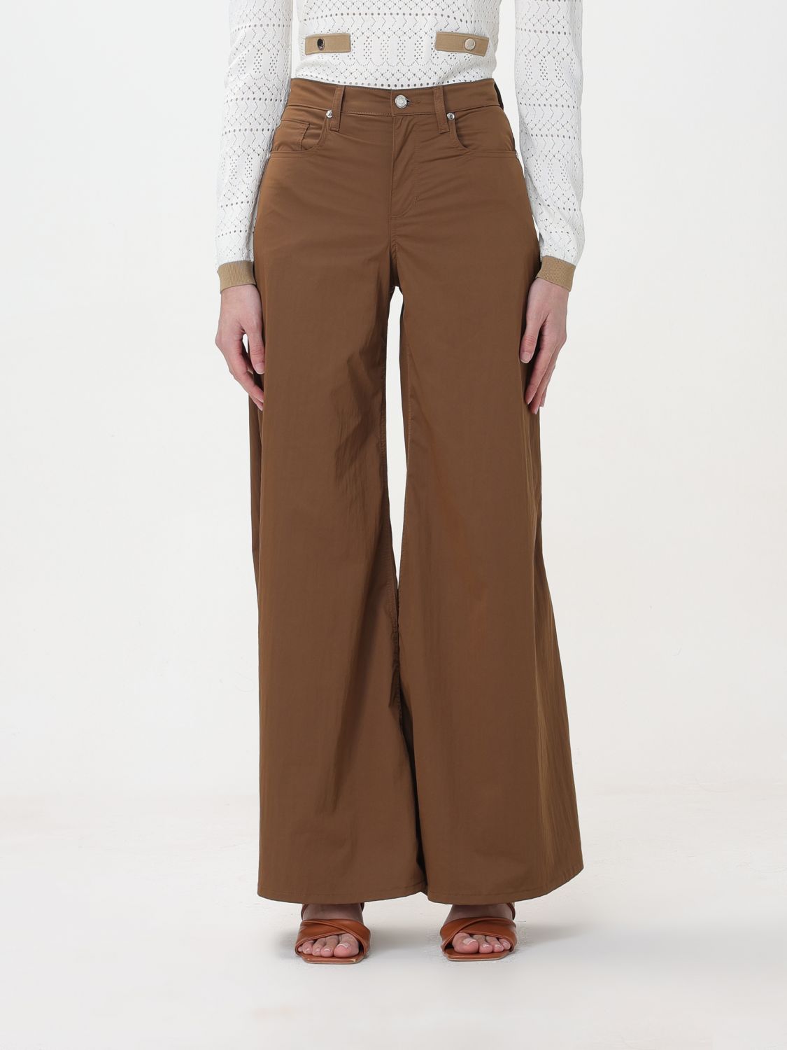 Shop Liu •jo Pants Liu Jo Woman Color Tobacco