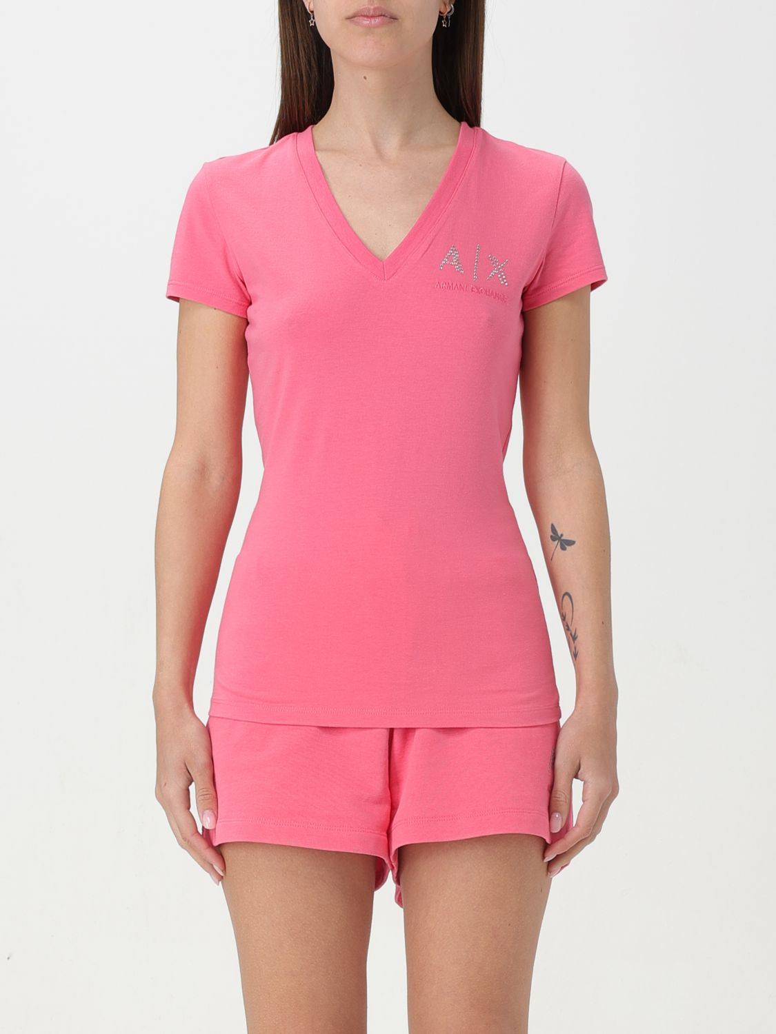 Armani Exchange T-shirt  Woman Color Fuchsia