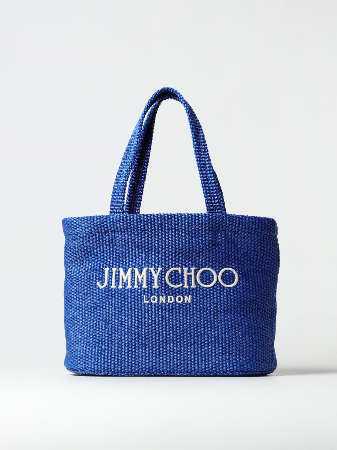 Shop Jimmy Choo Tote Bags  Woman Color Blue