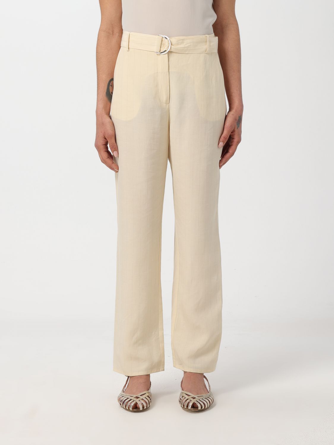 Liu •jo Pants Liu Jo Woman Color Ivory In Ivory