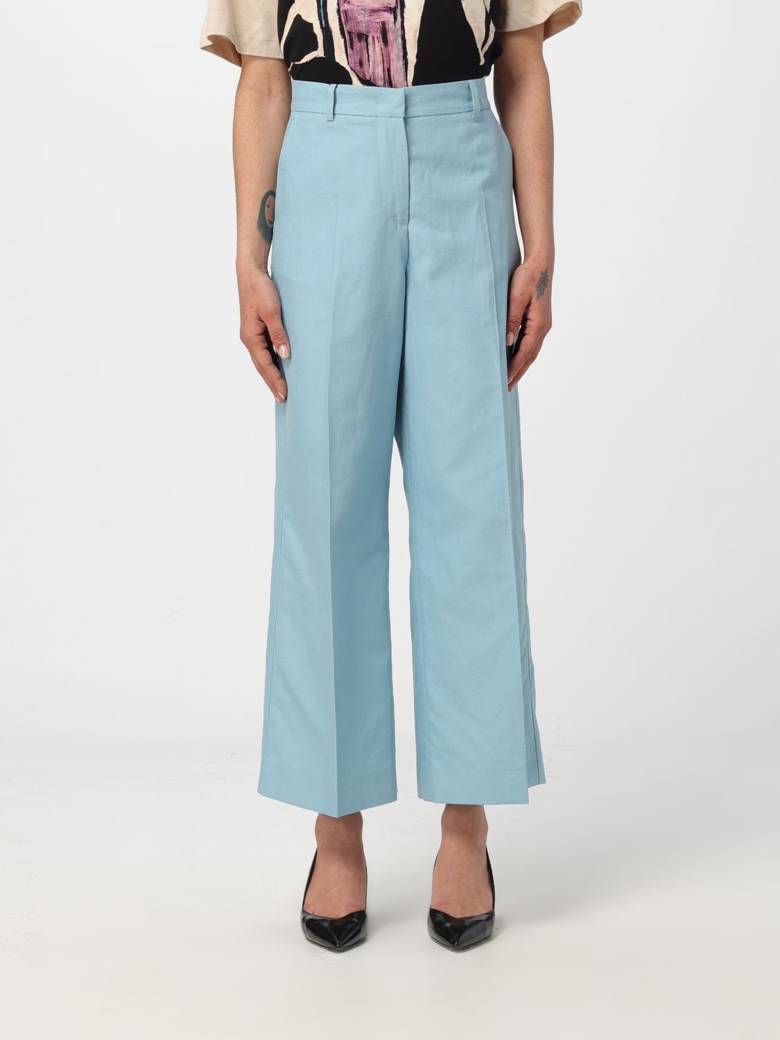Weekend Max Mara Pants Woman  In Blue