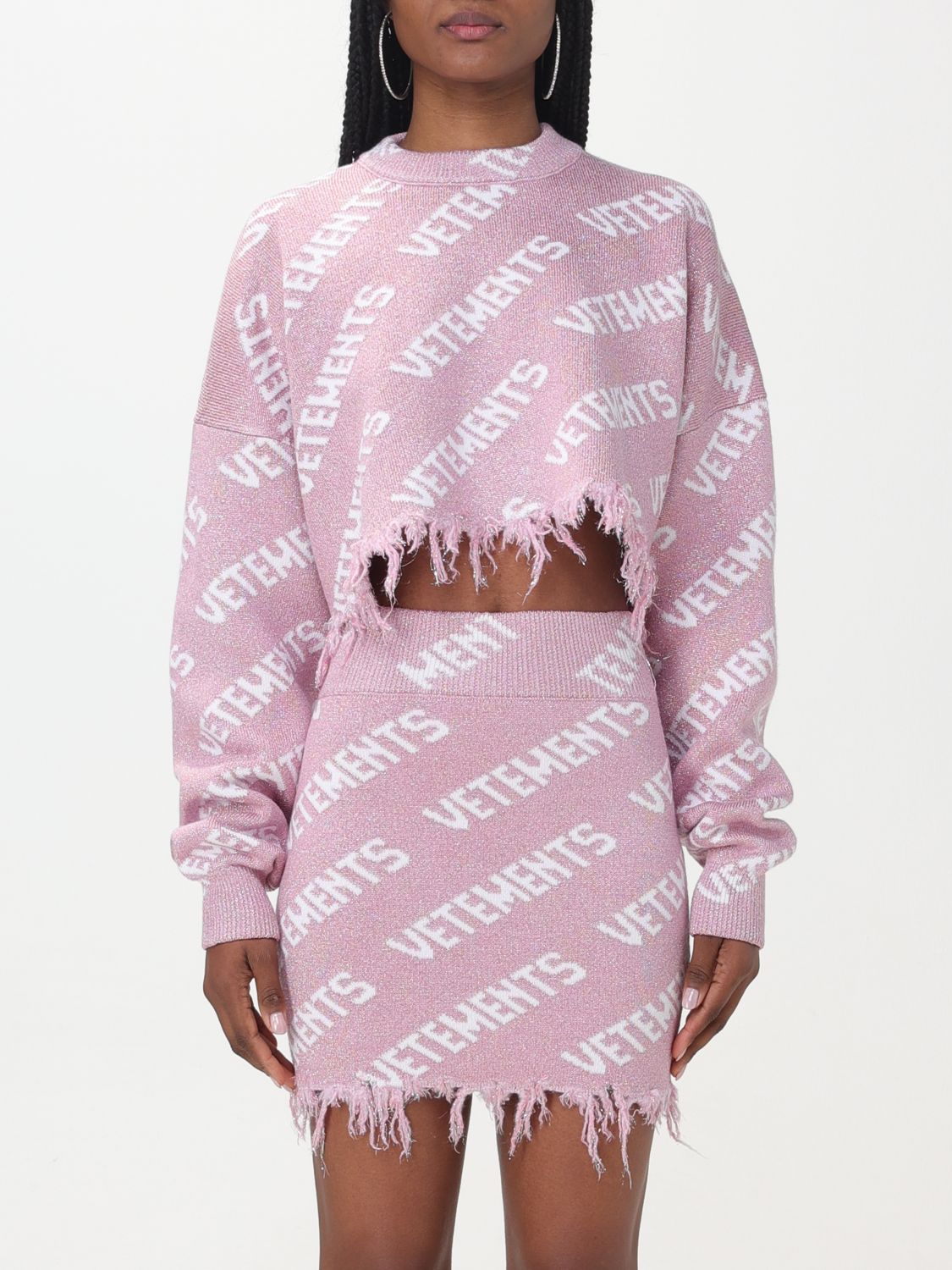 Shop Vetements Sweater  Woman Color Pink