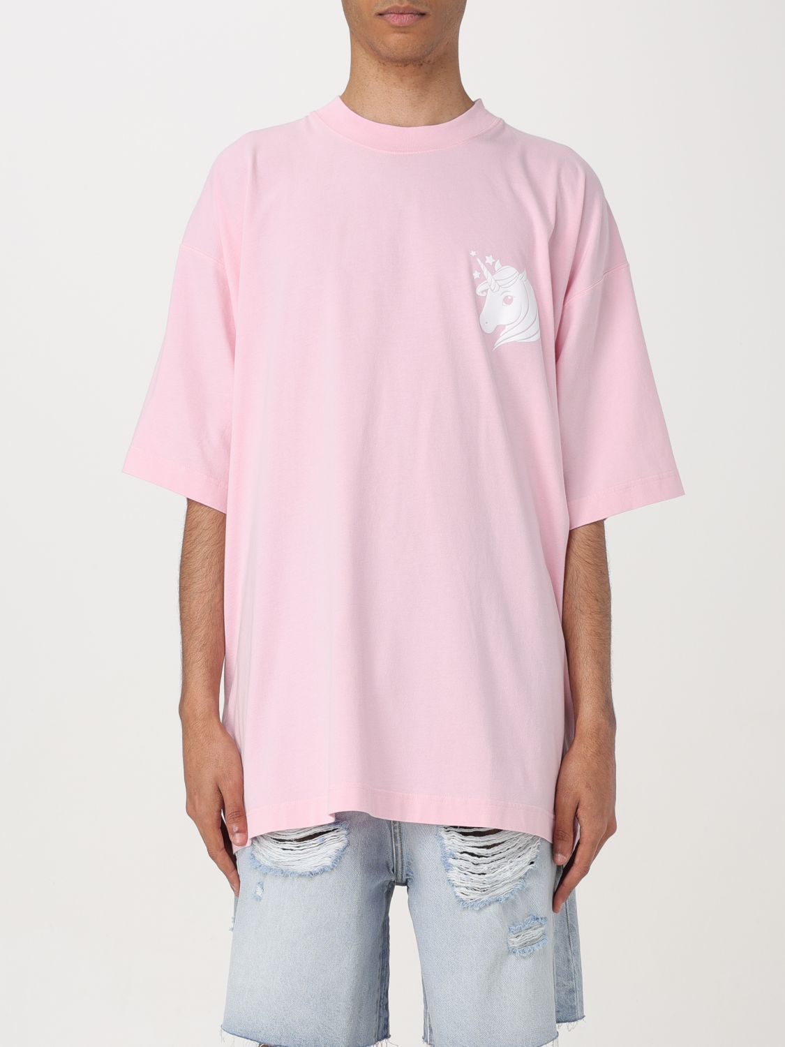 Shop Vetements T-shirt  Men Color Pink