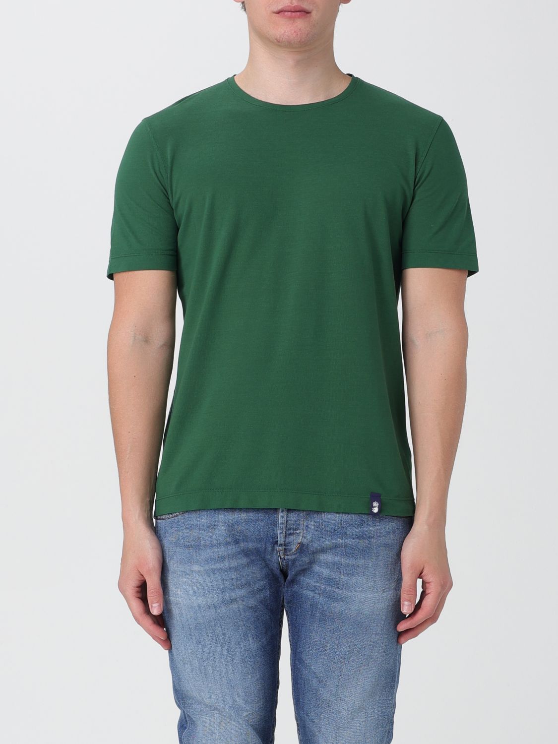 Shop Drumohr T-shirt  Men Color Forest Green