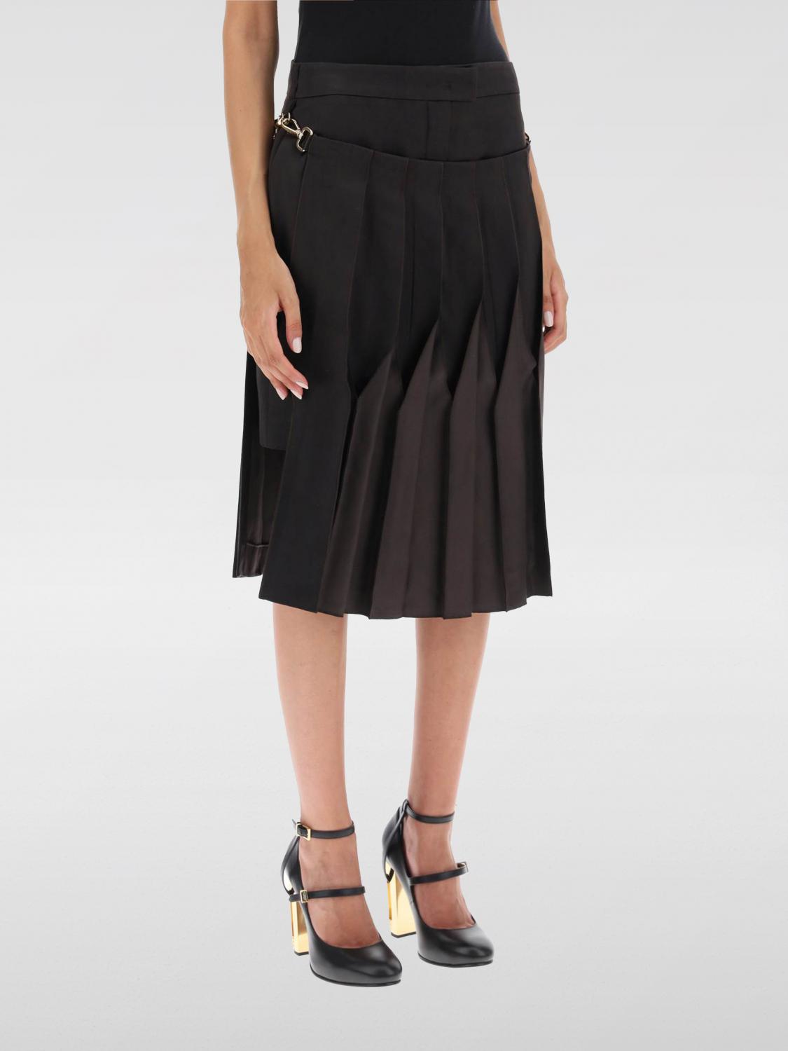 Shop Fendi Skirt  Woman Color Ebony