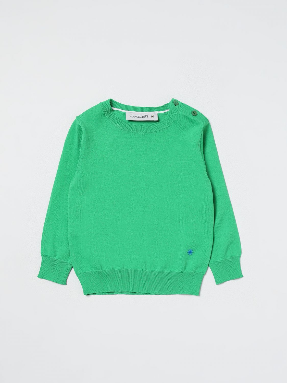 毛衣 MANUEL RITZ 儿童 颜色 绿色