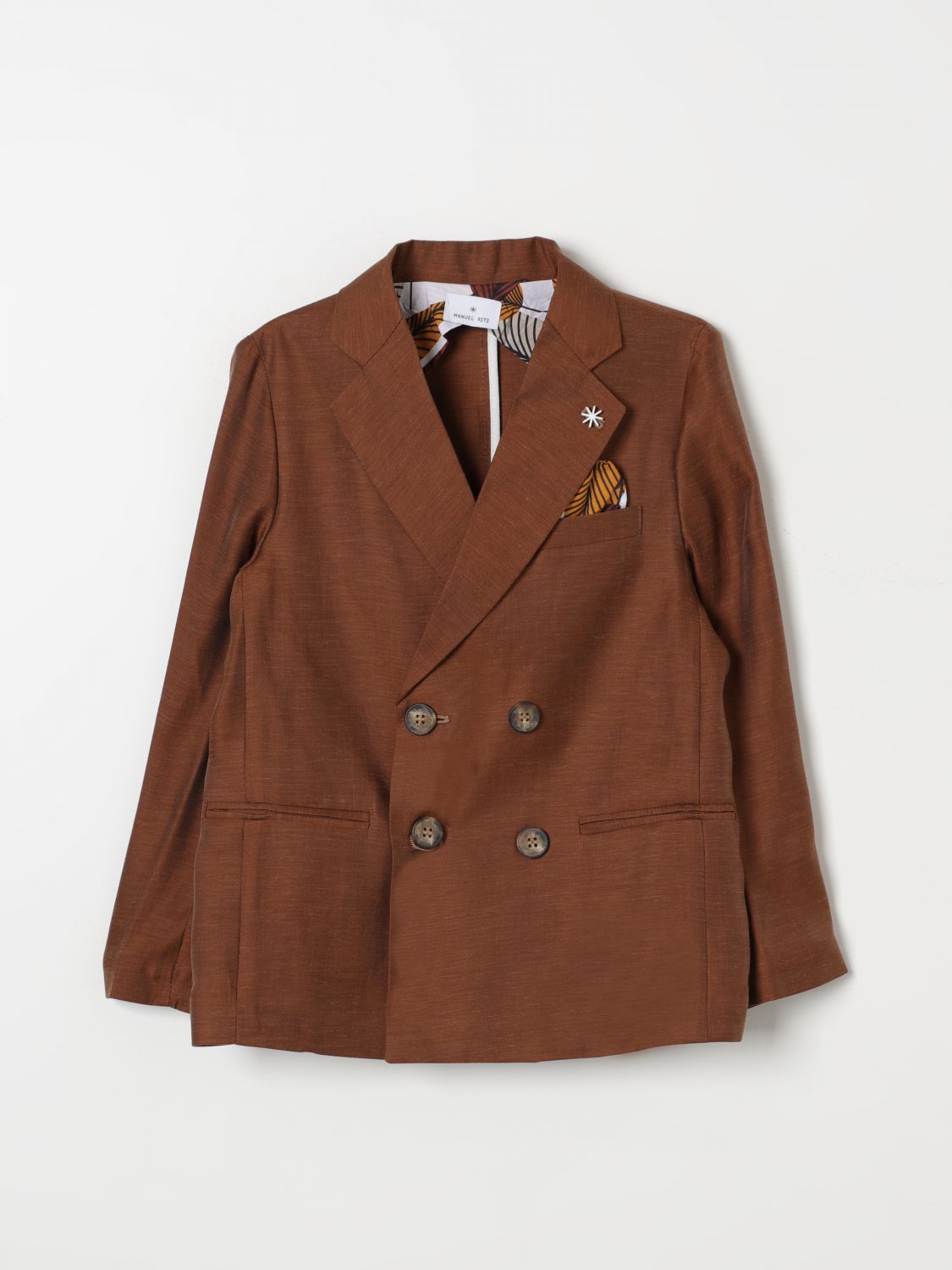 Manuel Ritz Blazer Kids Color Brown In Brown
