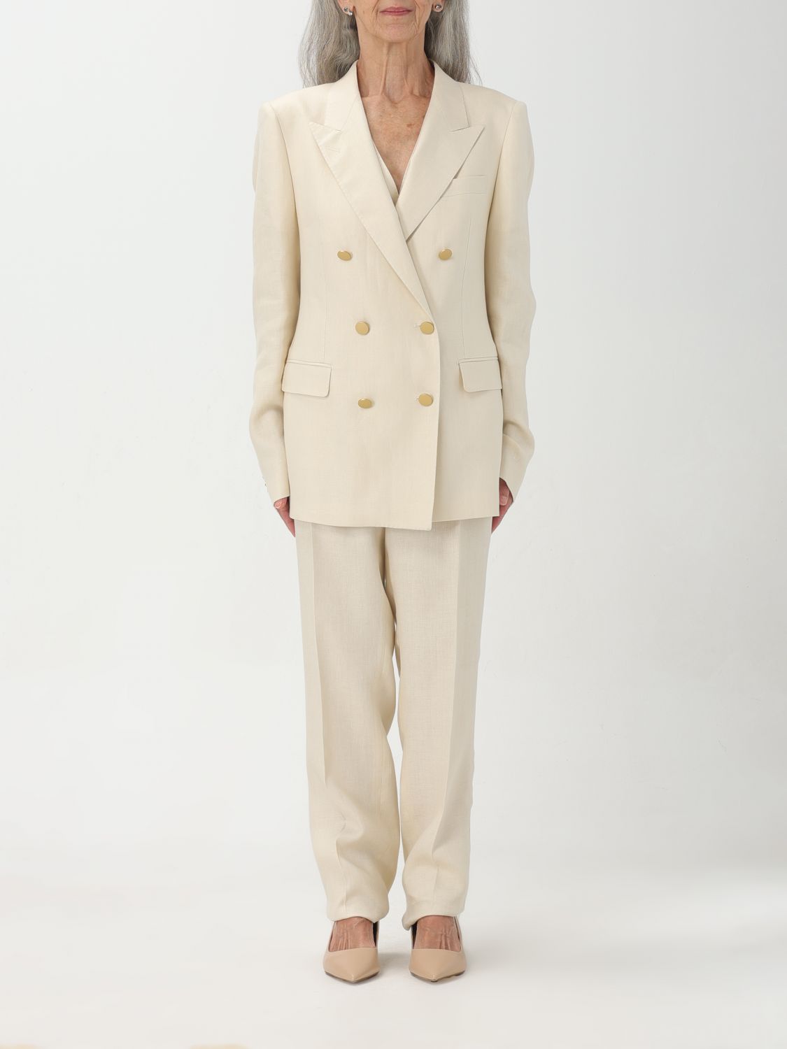 Shop Tagliatore Suit  Woman Color White