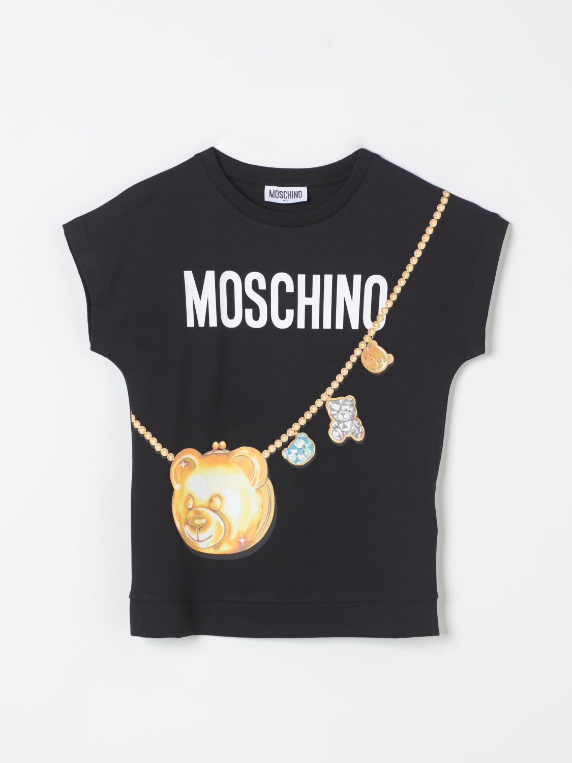 Shop Moschino Kid T-shirt S Color Black