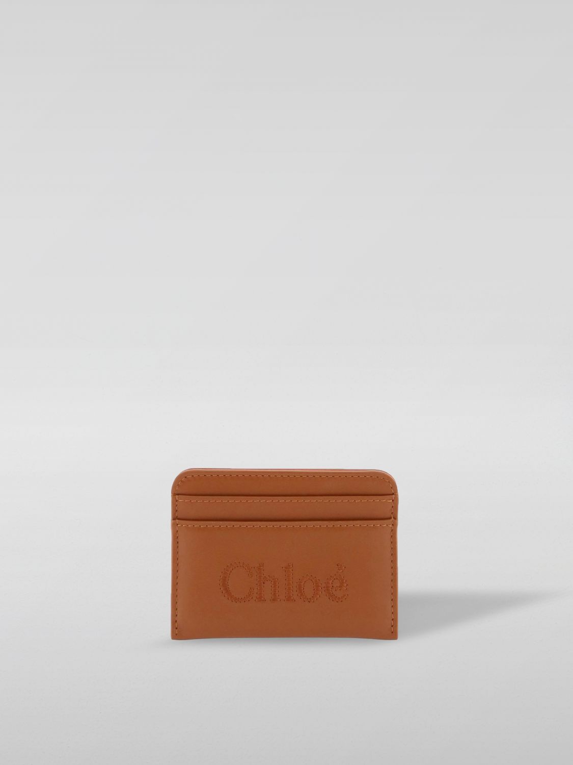 Chloé Wallet  Woman Colour Leather In 黄棕色