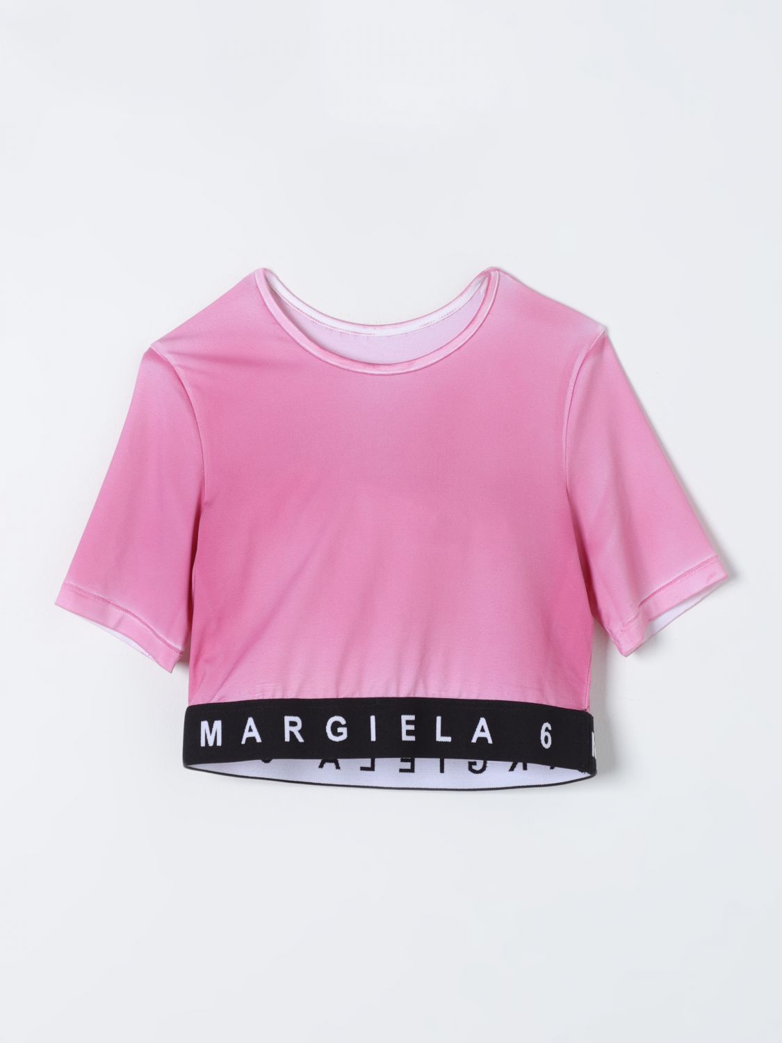 Shop Mm6 Maison Margiela T-shirt  Kids Color Pink