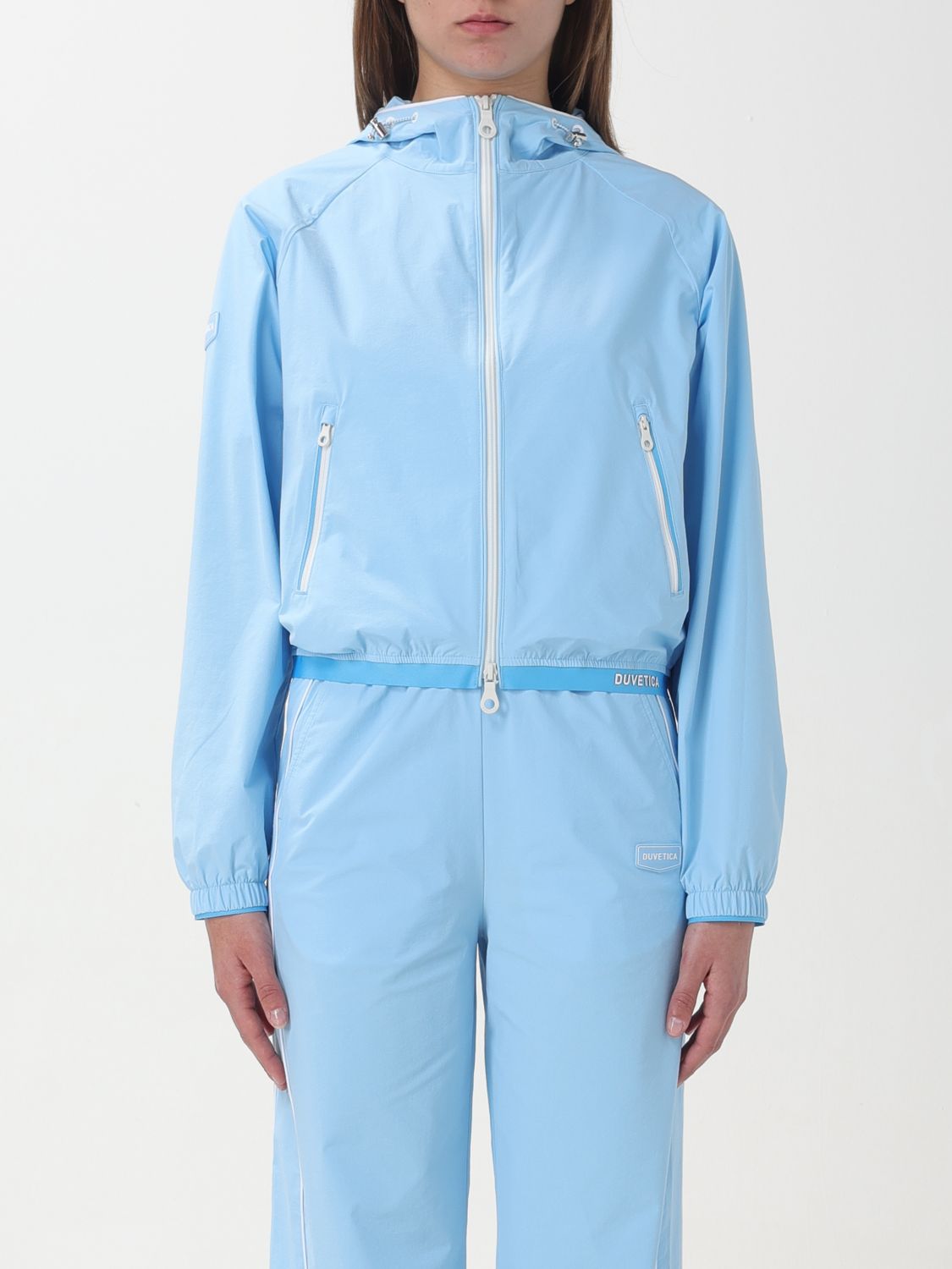 Shop Duvetica Jacket  Woman Color Blue