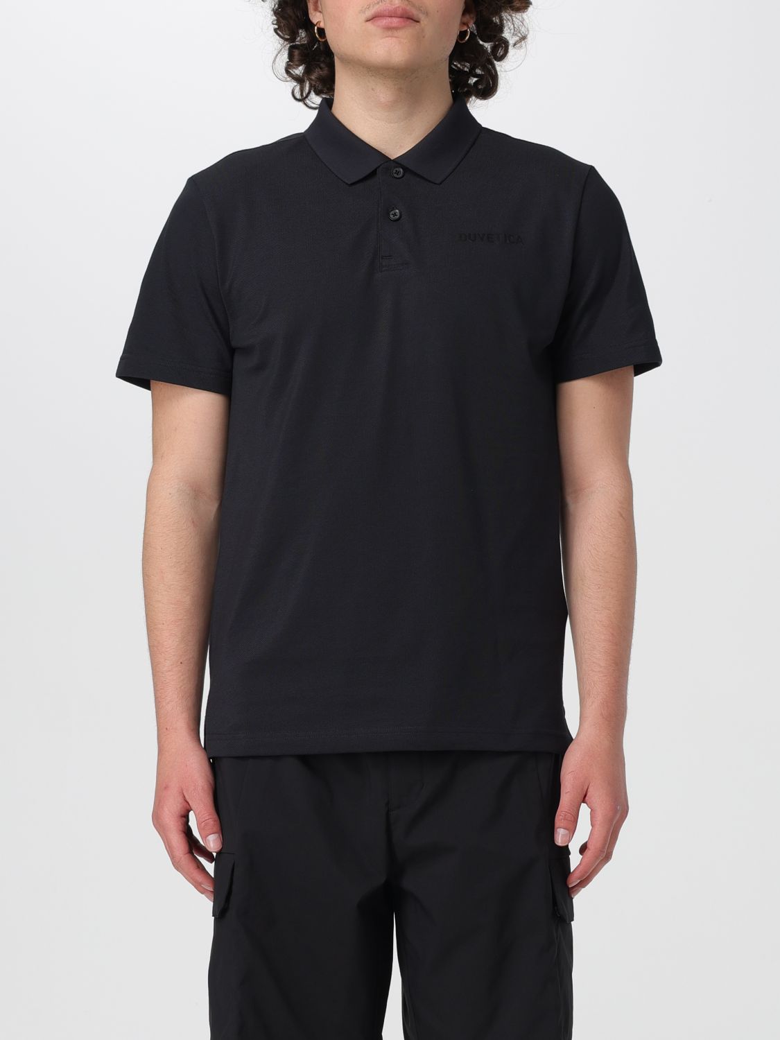 Shop Duvetica Polo Shirt  Men Color Black