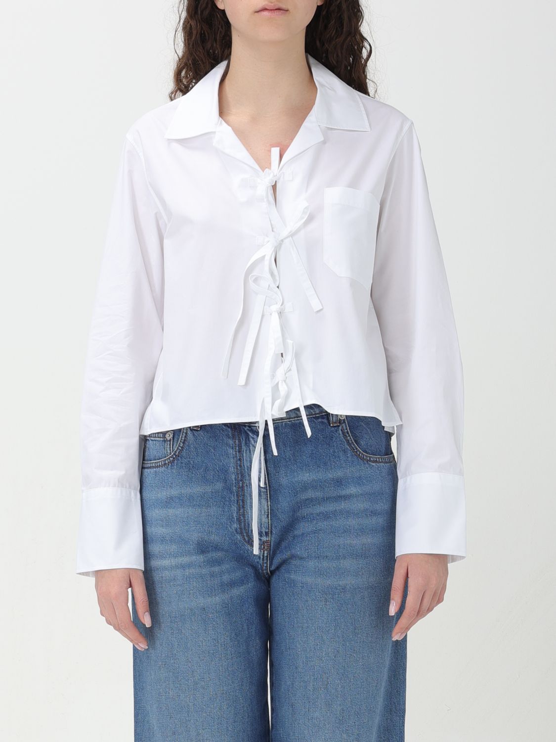 Shop Jw Anderson Shirt  Woman Color White
