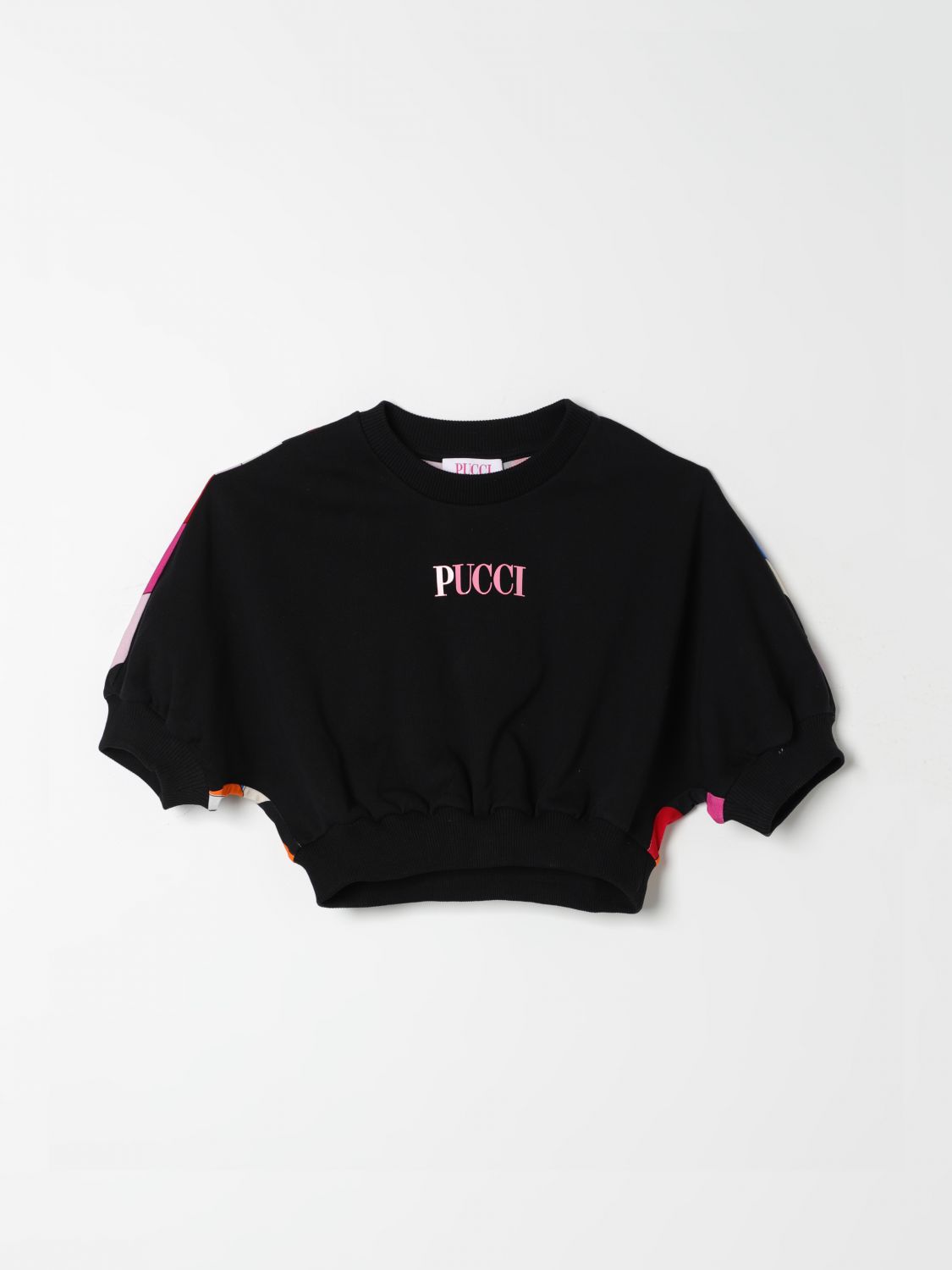 Shop Emilio Pucci Junior Sweater  Kids Color Black