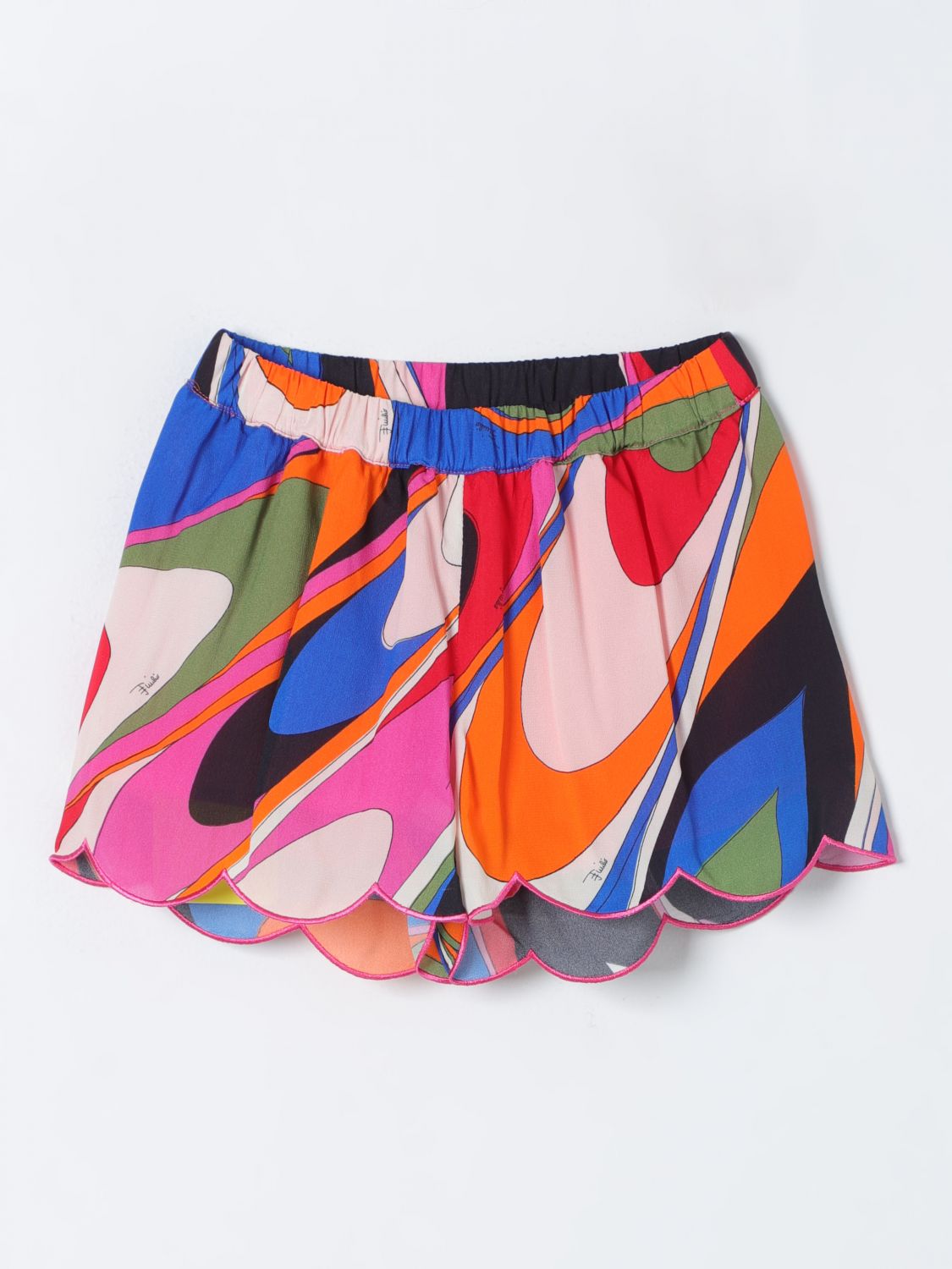 Shop Emilio Pucci Junior Shorts  Kids Color Multicolor