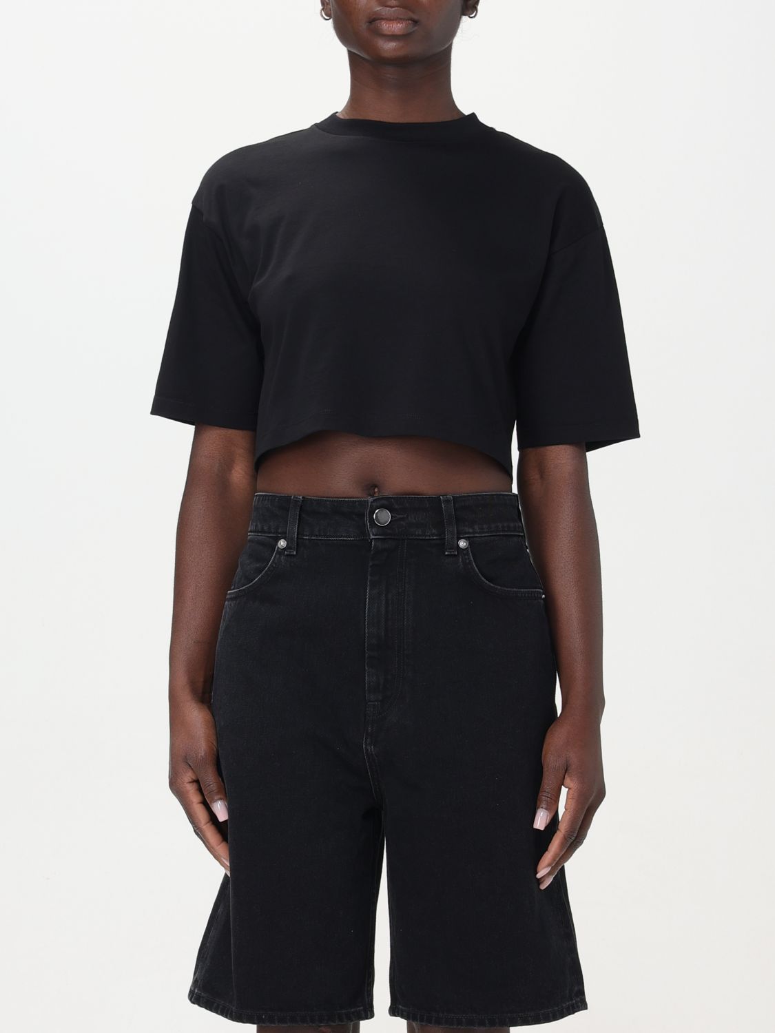 Shop Lou Lou Studio T-shirt  Woman Color Black