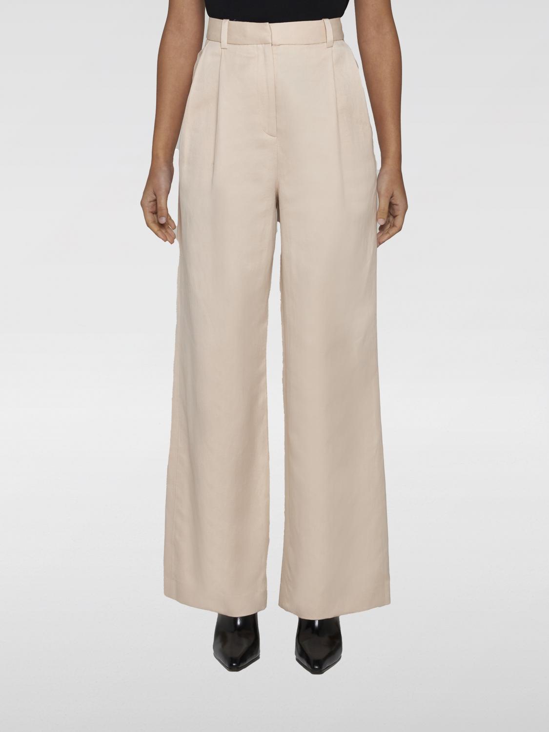 Shop Lou Lou Studio Pants  Woman Color Yellow Cream