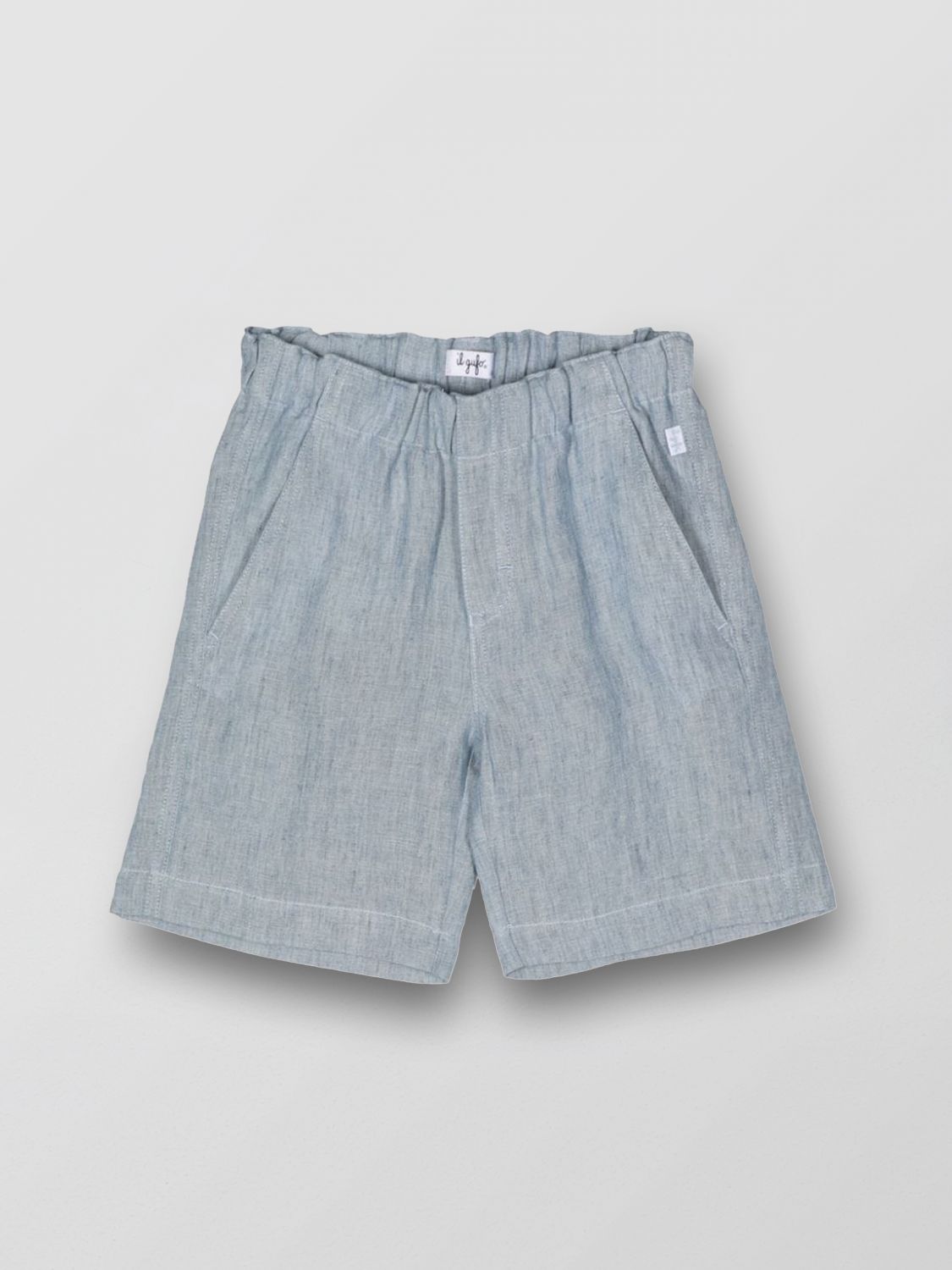 Shop Il Gufo Short  Kids Color Blue