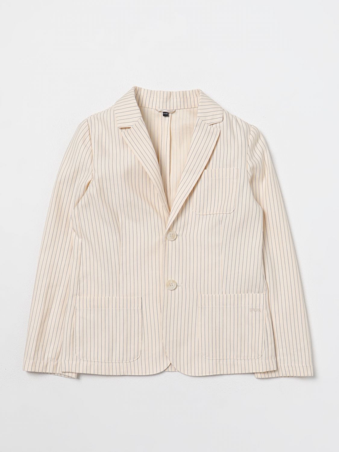 Shop Emporio Armani Blazer  Kids Color Ivory