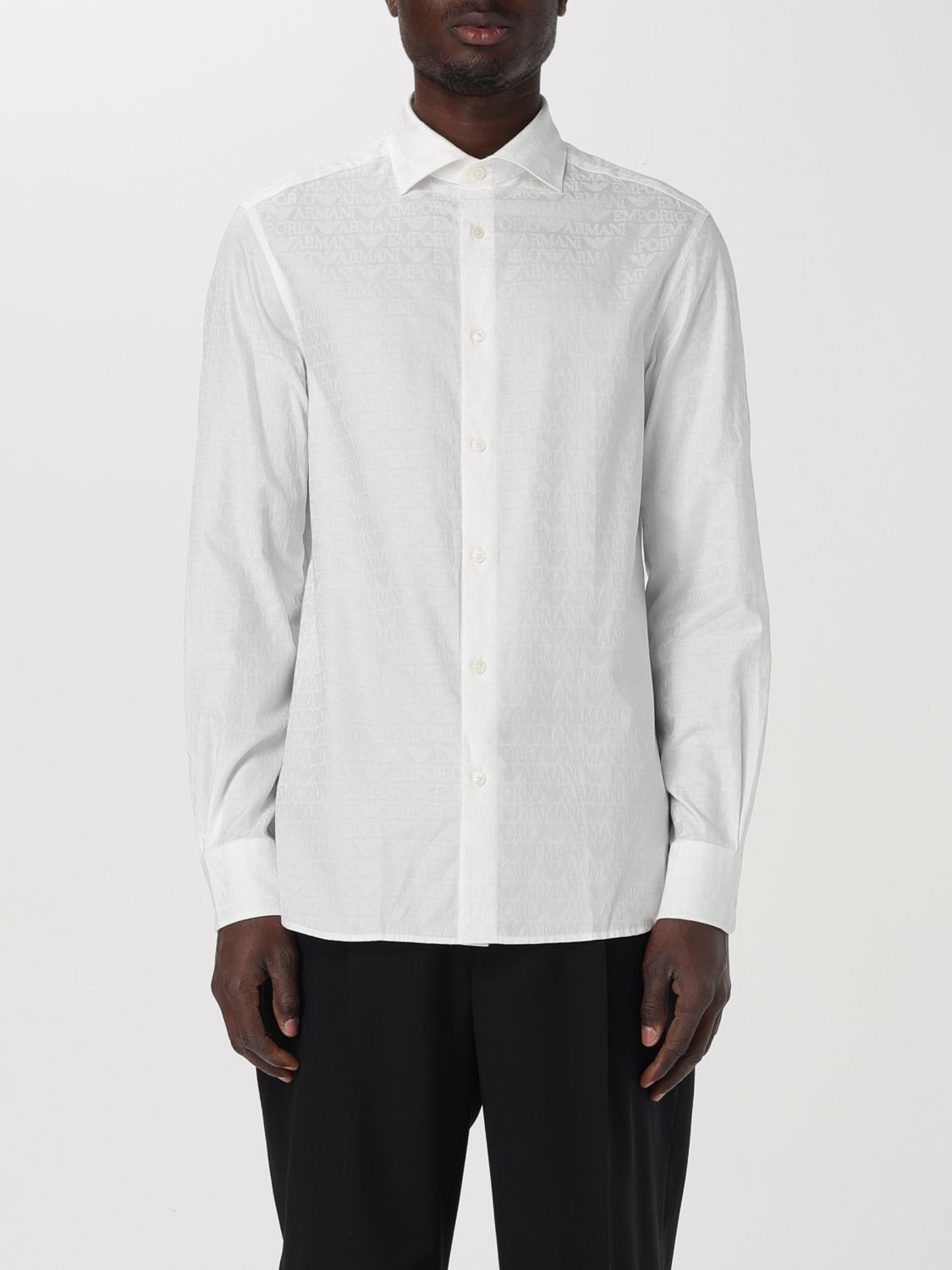 Shop Emporio Armani Shirt  Men Color White