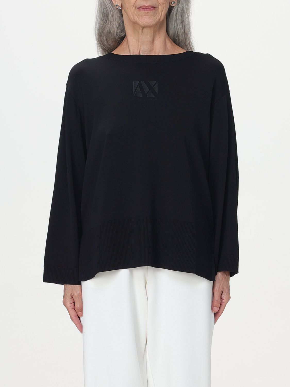 Shop Armani Exchange Sweater  Woman Color Black