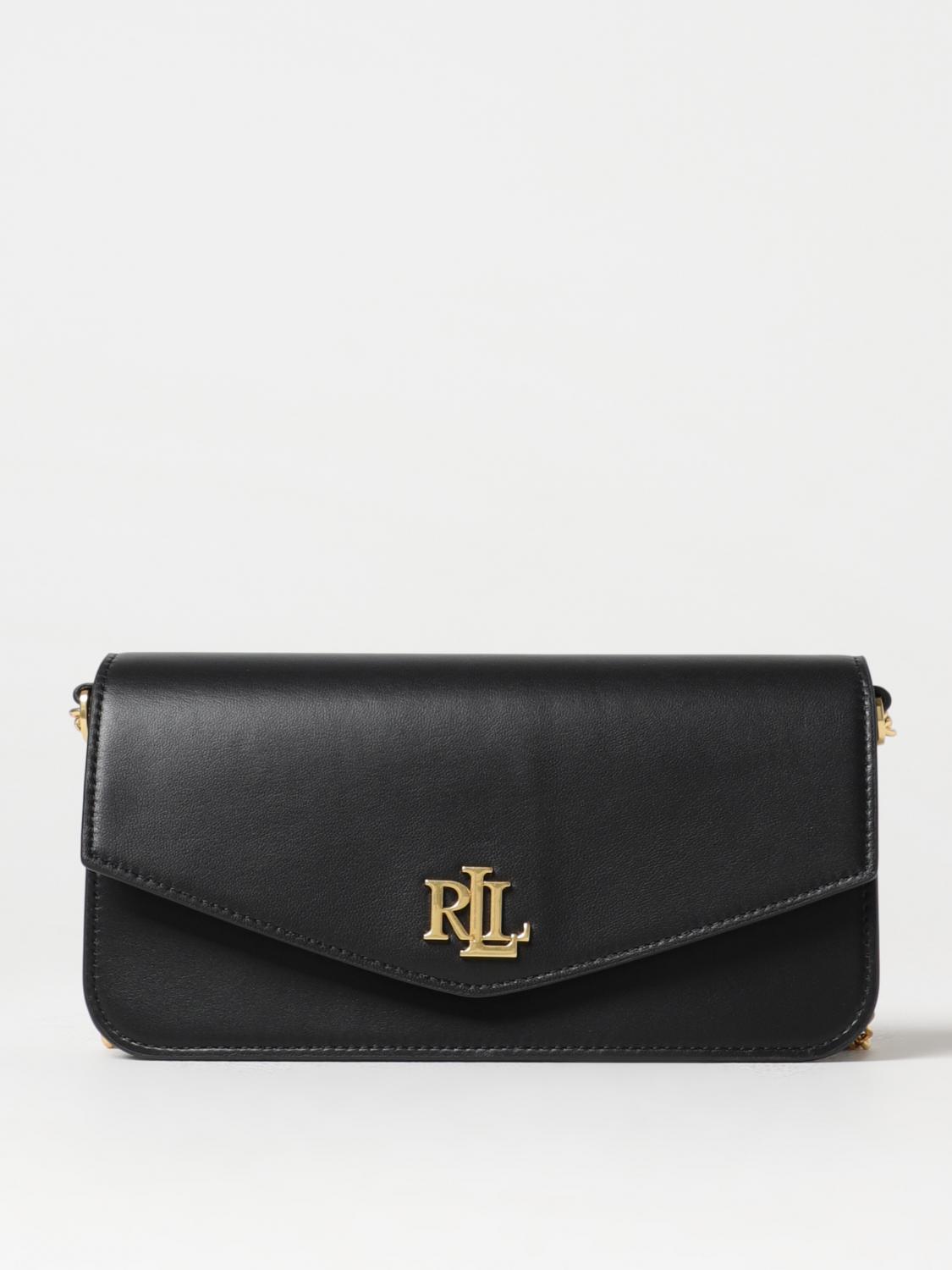 Shop Polo Ralph Lauren Shoulder Bag Lauren Ralph Lauren Woman Color Black