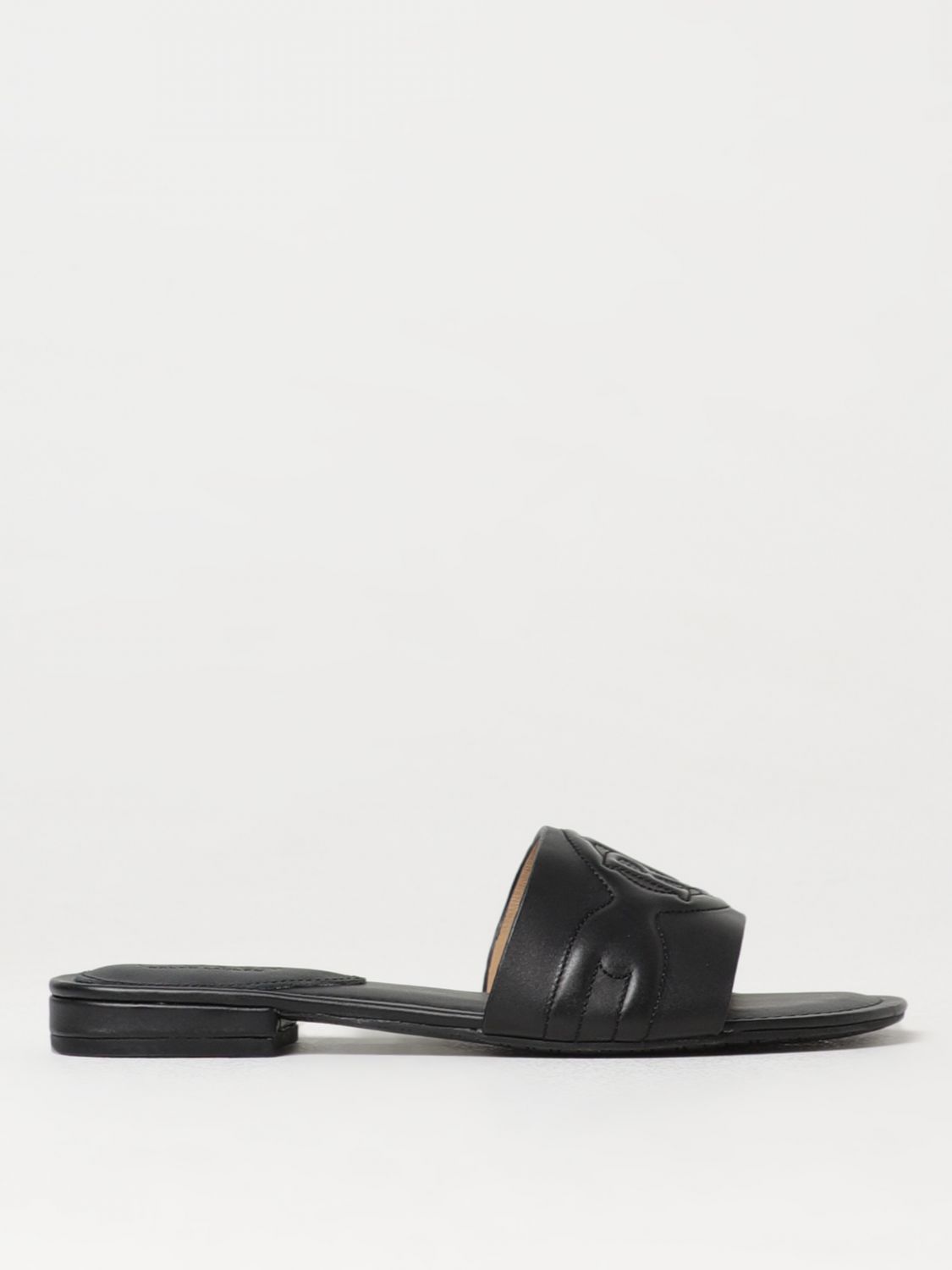 Shop Polo Ralph Lauren Flat Sandals  Woman Color Black