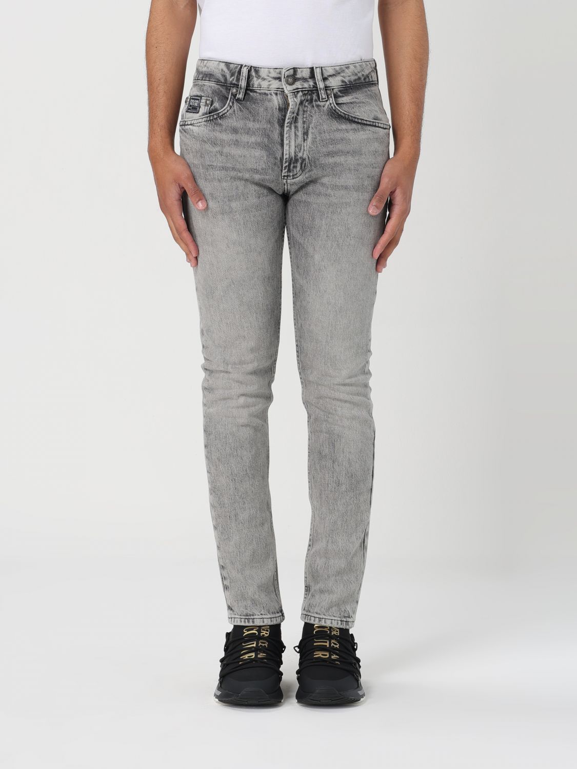 Shop Versace Jeans Couture Jeans  Men Color Grey