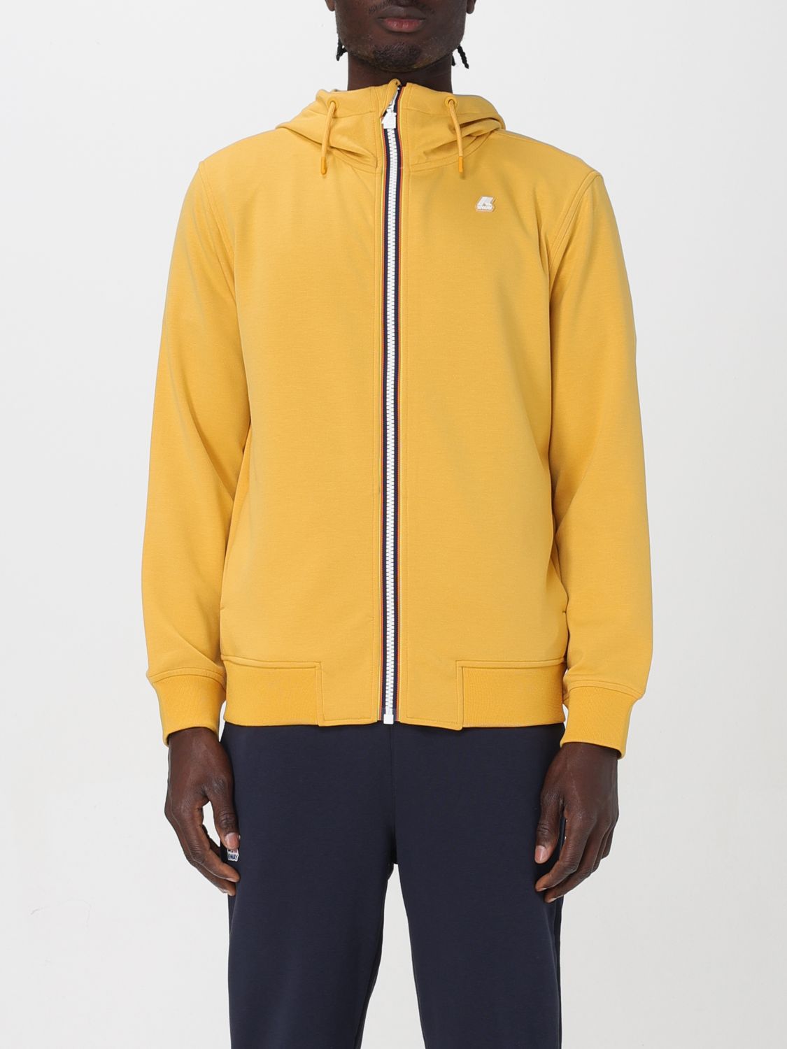 Shop K-way Coat  Men Color Yellow