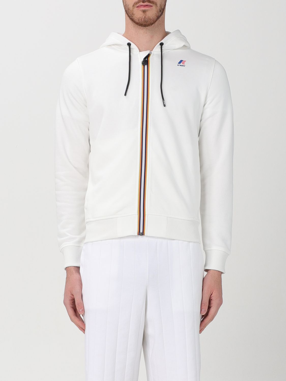 Shop K-way Sweatshirt  Men Color White